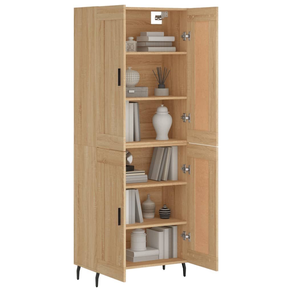 vidaXL Highboard Highboard Sonoma-Eiche 69,5x34x180 cm günstig online kaufen