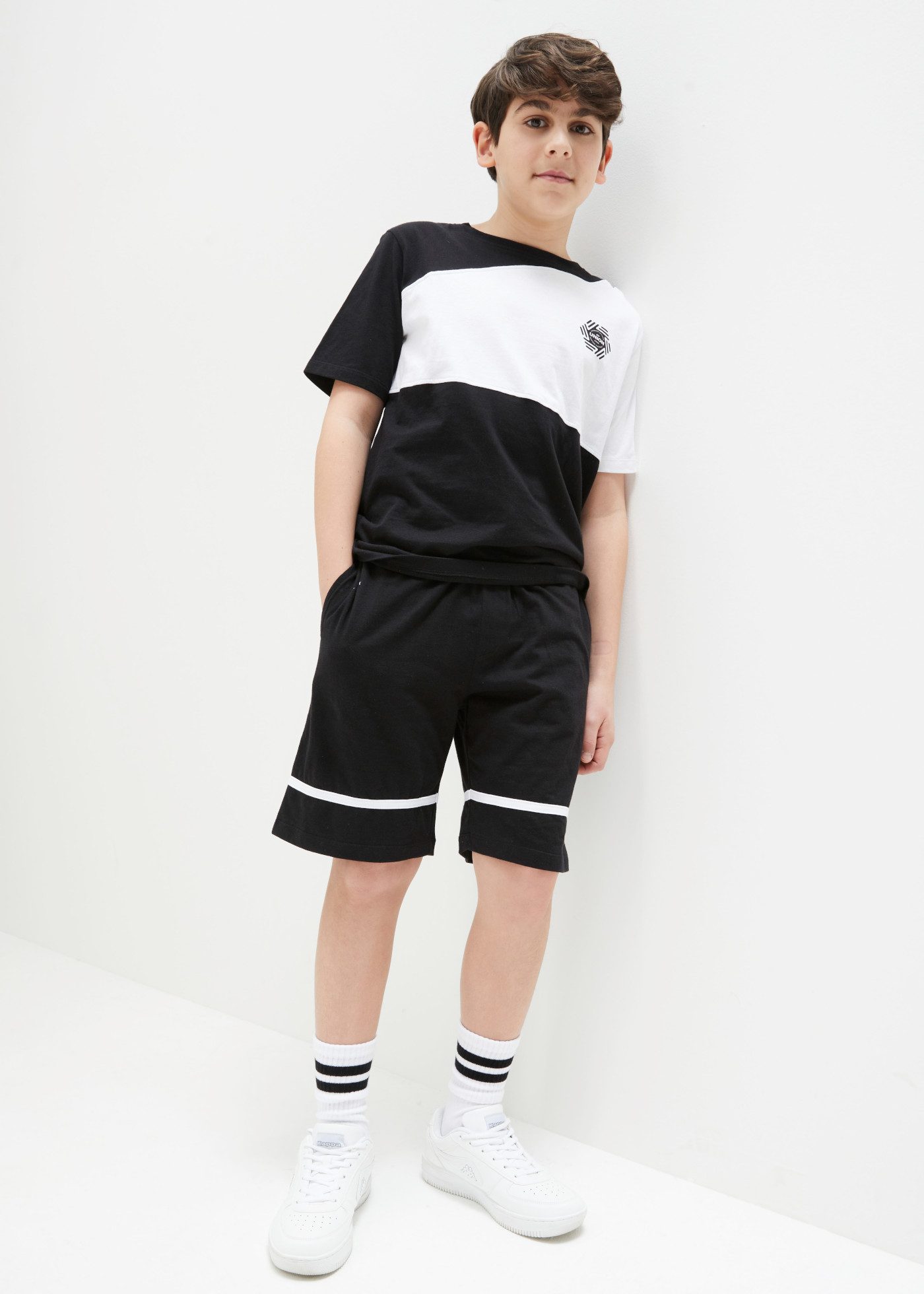 bonprix T-Shirt (Set, 2er) aus reiner Baumwolle, Regular Fit, Kurzarm-Design