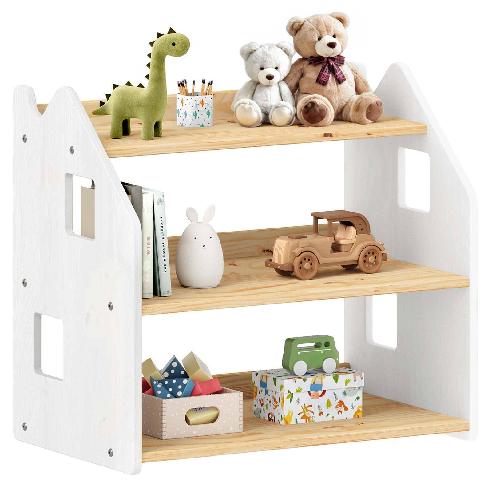 IDIMEX Kinderregal YASMIN, Bücherregal, Montessori Spielzeugregal günstig online kaufen