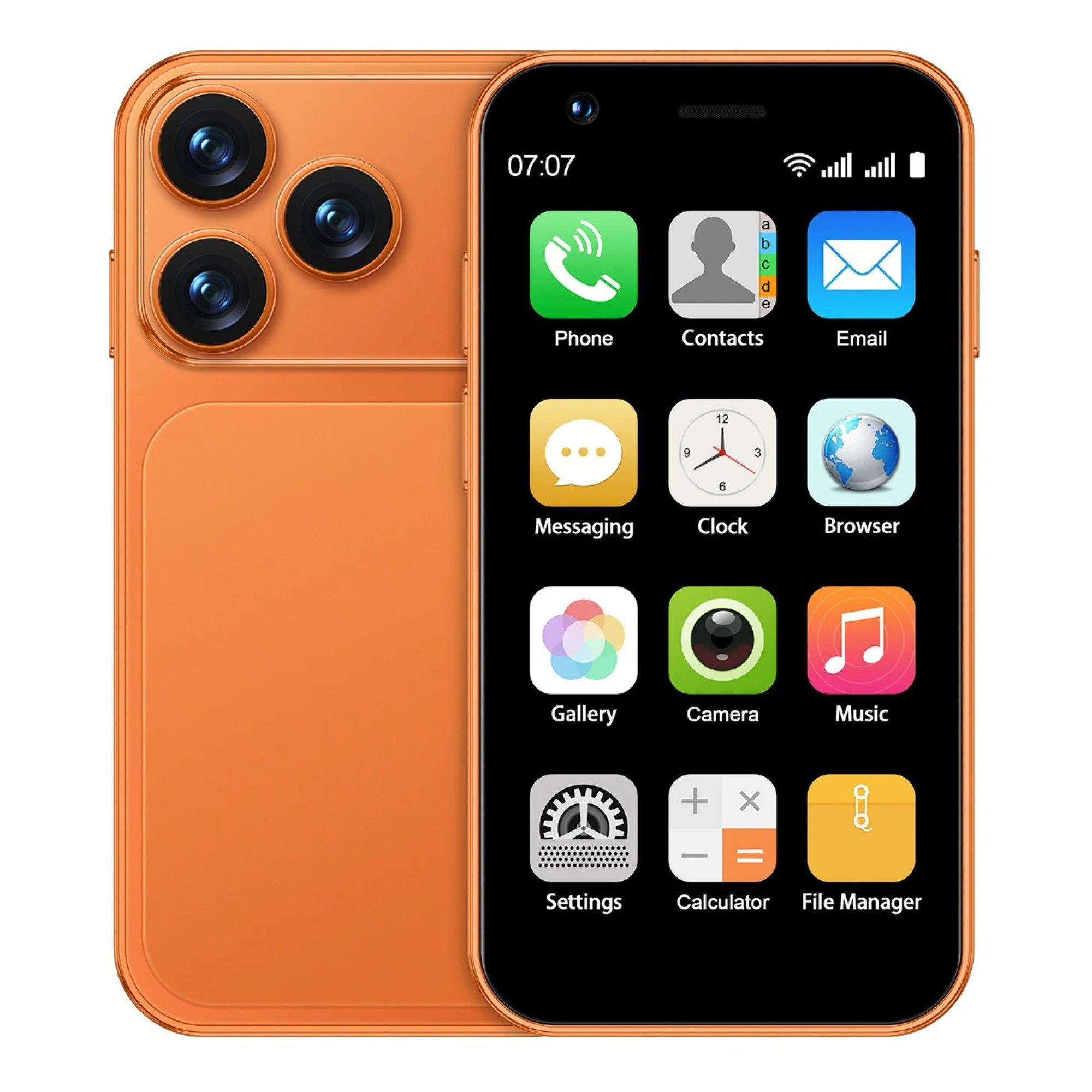 Athlix SERVO 18SE 3G Mini Smartphone Android Kinder Rentner Smartphone (7,62 cm, Dual SIM, 3G Mobilfunk, Android 9)