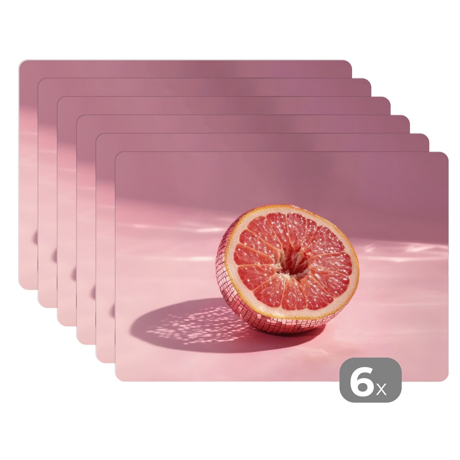 MuchoWow Platzset Grapefruit - Rosa - günstig online kaufen
