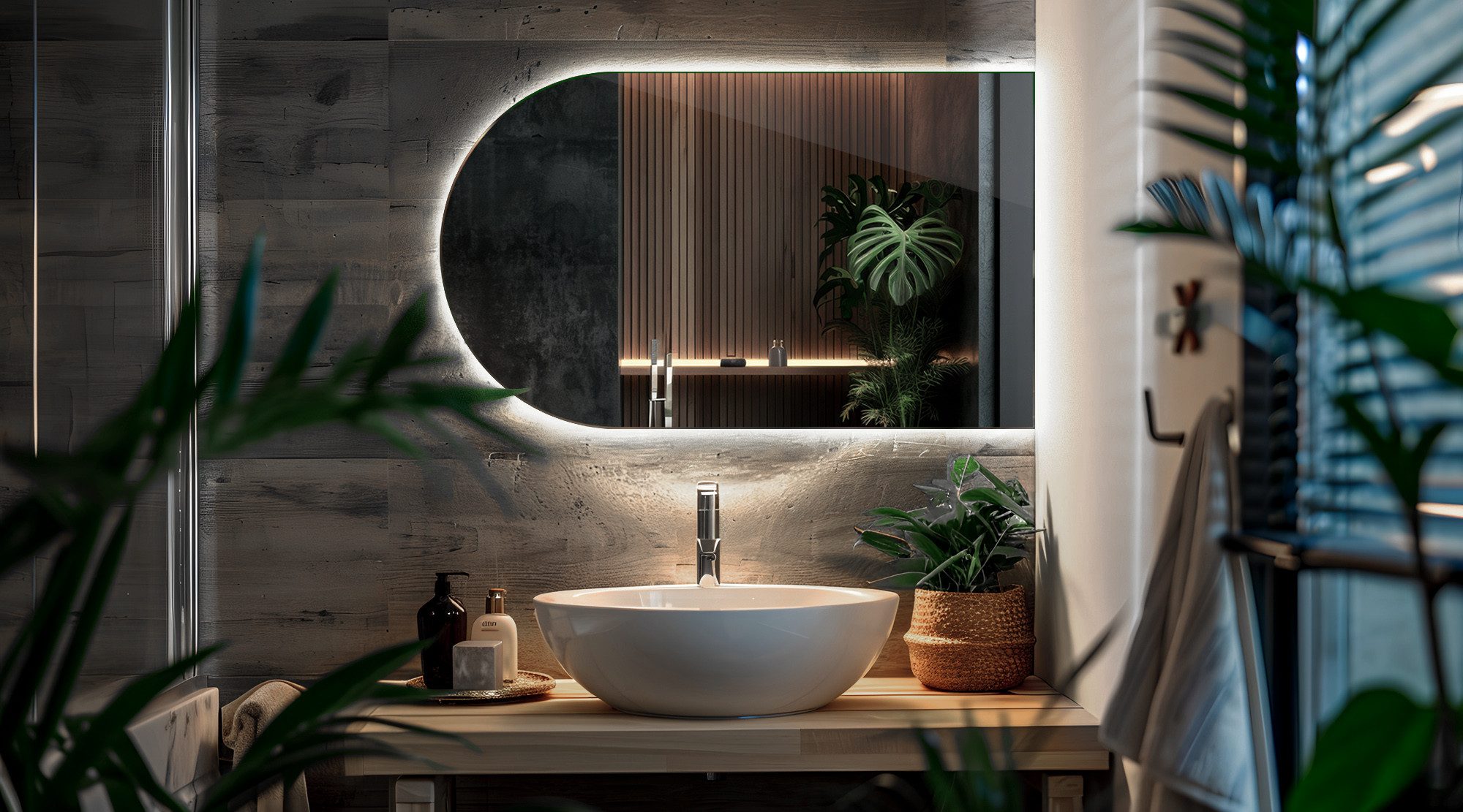 Tulup LED Spiegelleuchte LED Wandspiegel für günstig online kaufen