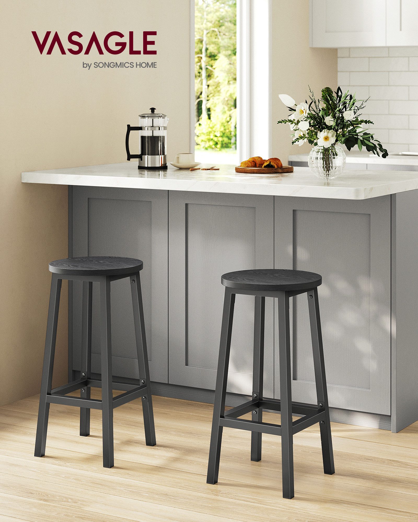 VASAGLE Barhocker Barstühle (Set, 4 St), günstig online kaufen
