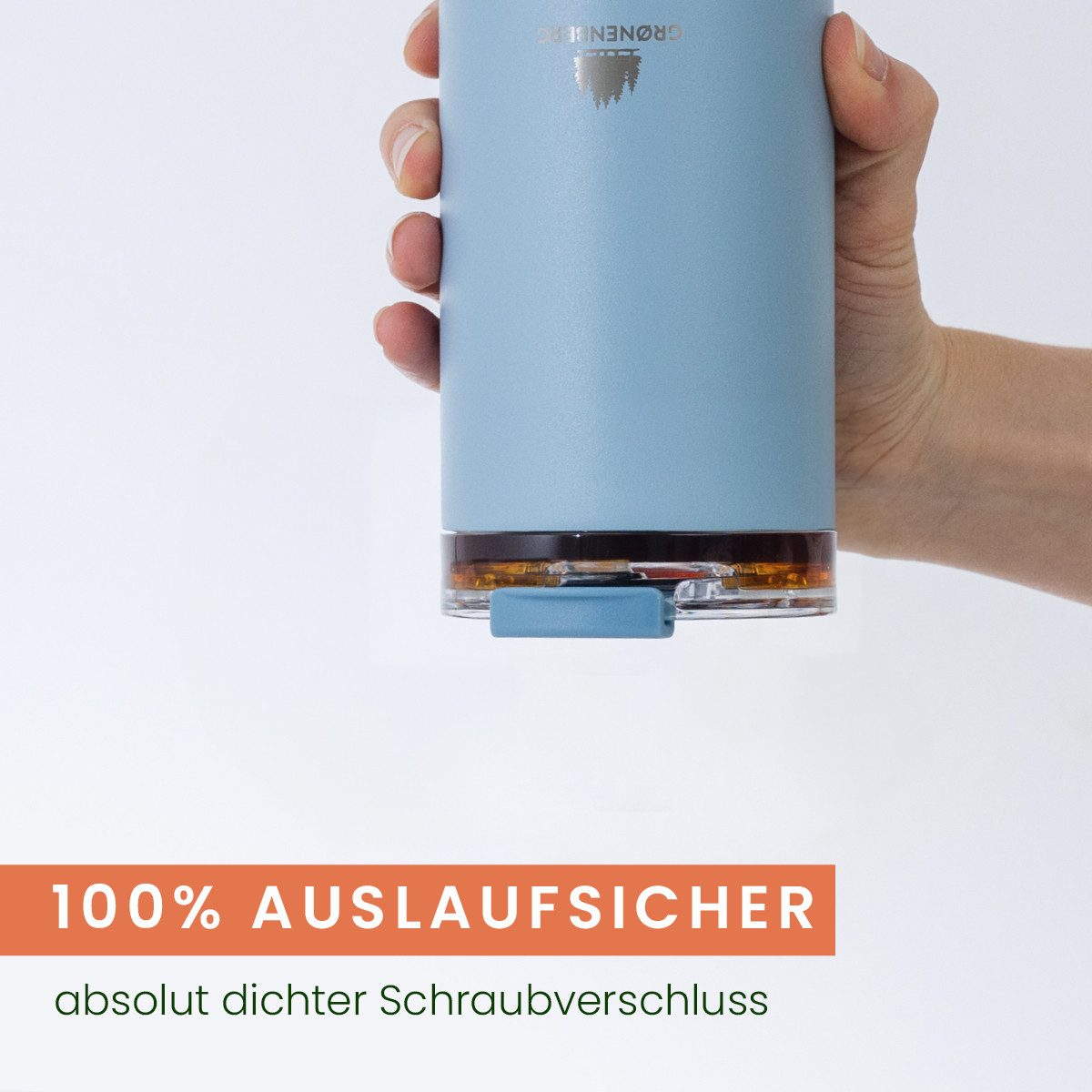 GRØNENBERG Thermobecher Kaffeebecher to go 320ml, 100% Auslaufsicher, Hält mind. 4 h warm, Rutschfest