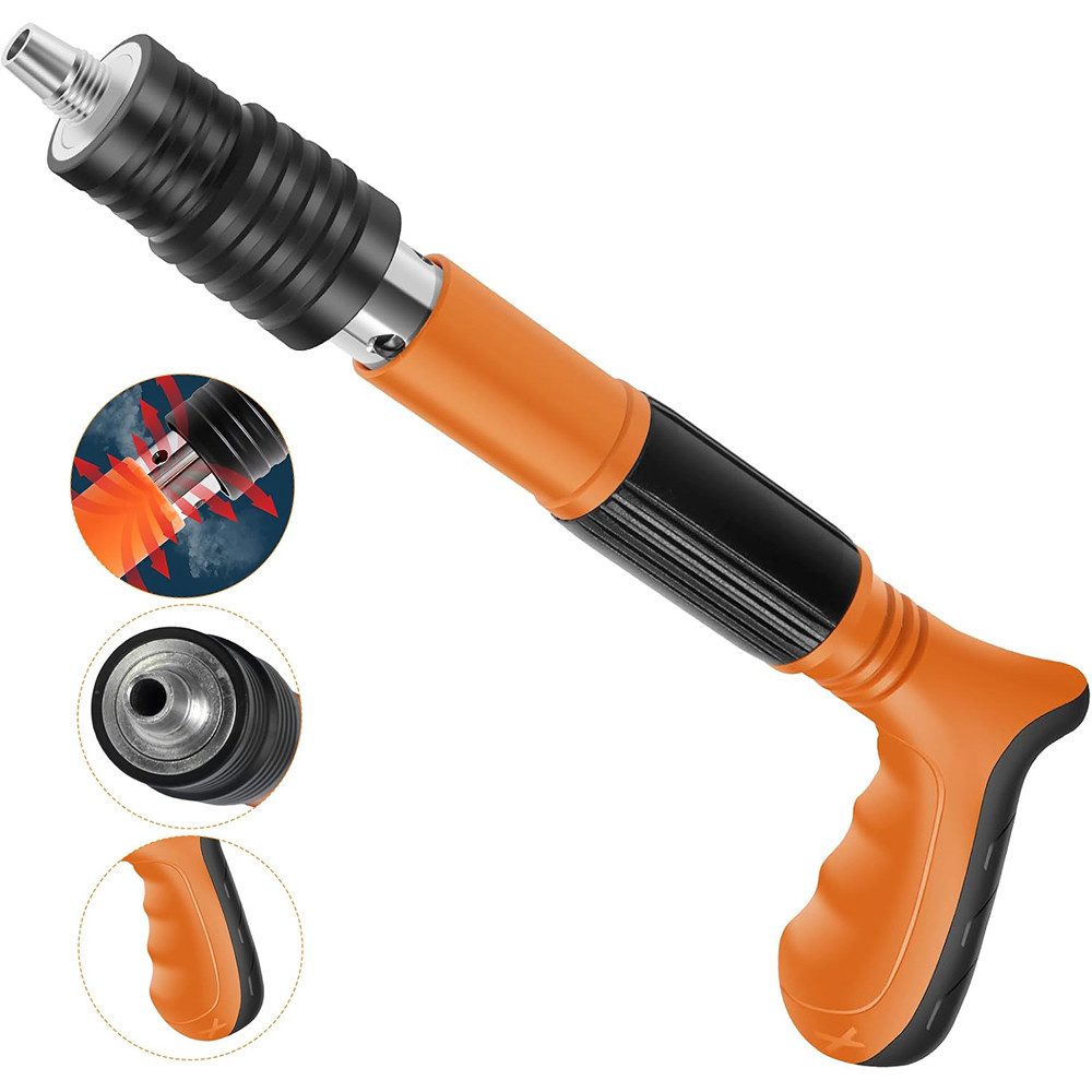 PODOFO Druckluft-Nagler Pneumatisches Гвоздевые пистолеты-Set Enthält 100 Nägel mit 5 Gängen, 100-tlg.