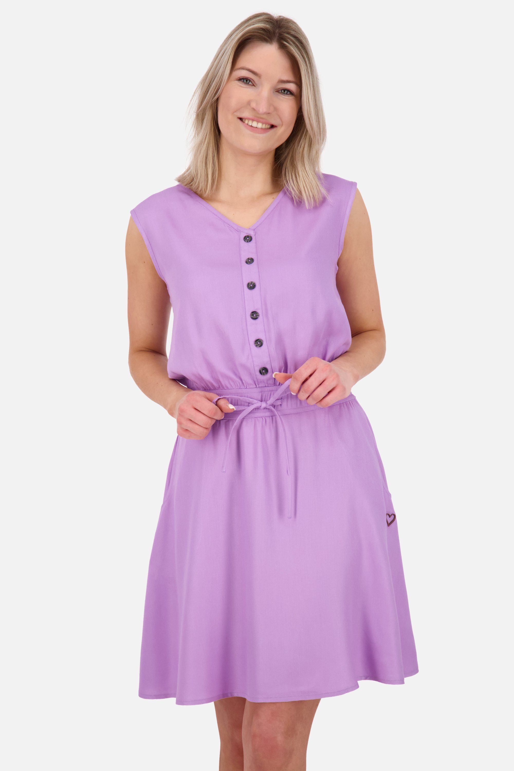 Alife & Kickin Sommerkleid ScarlettAK A Sleeveless Dress Damen Sommerkleid, Kleid digital lavender