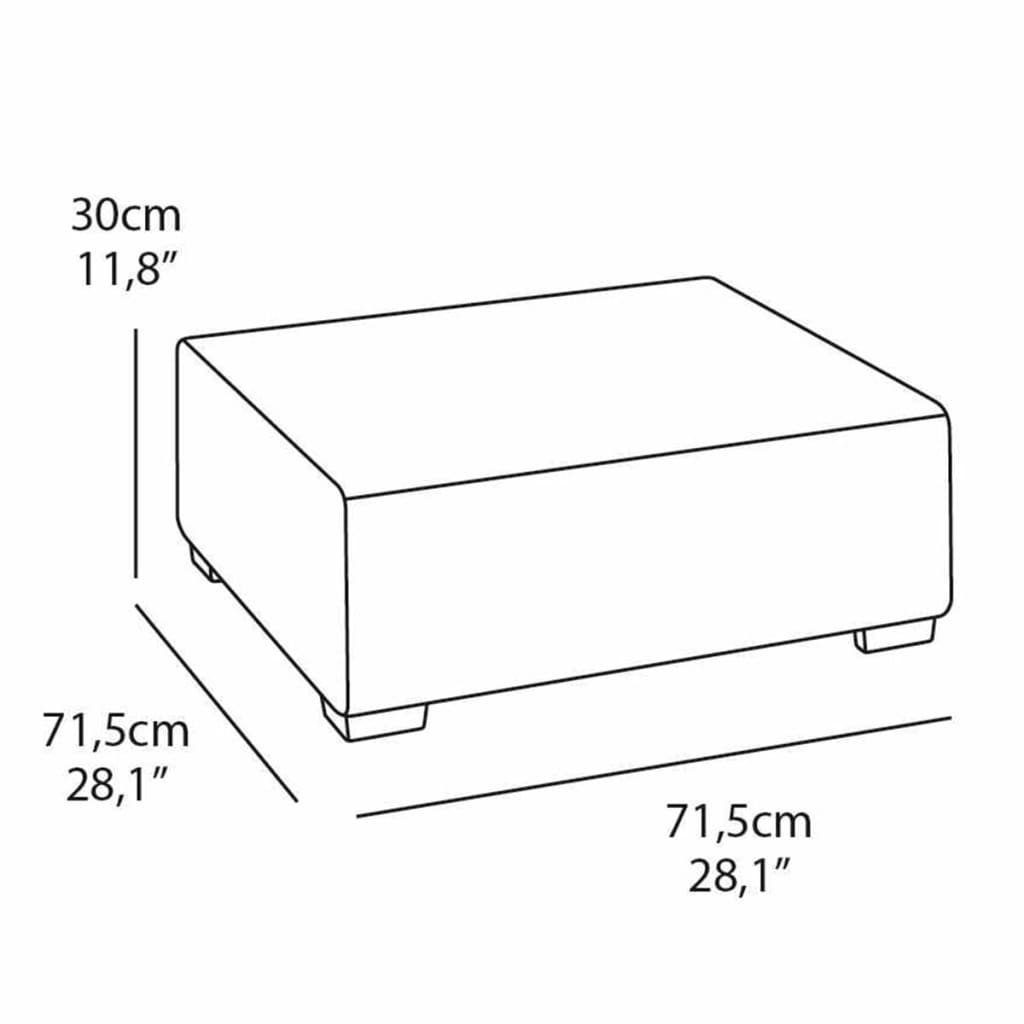 236104 Gartentisch Keter Graphitgrau Gartentisch Salta/Sapporo (1-St)