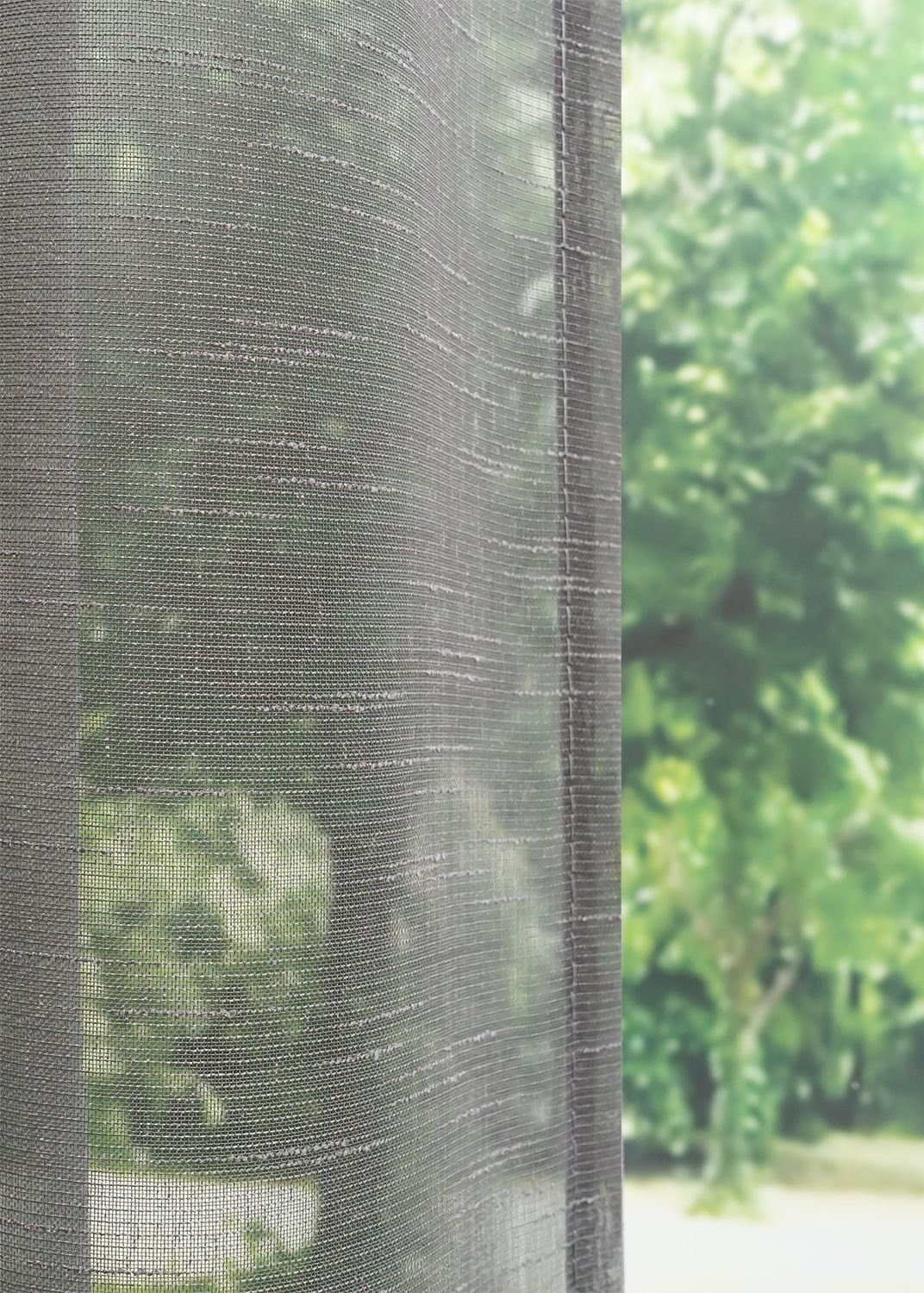 Vorhang Zugbandschal Blackie, LYSEL®, 245x135cm beton transparent, St), (1 HxB