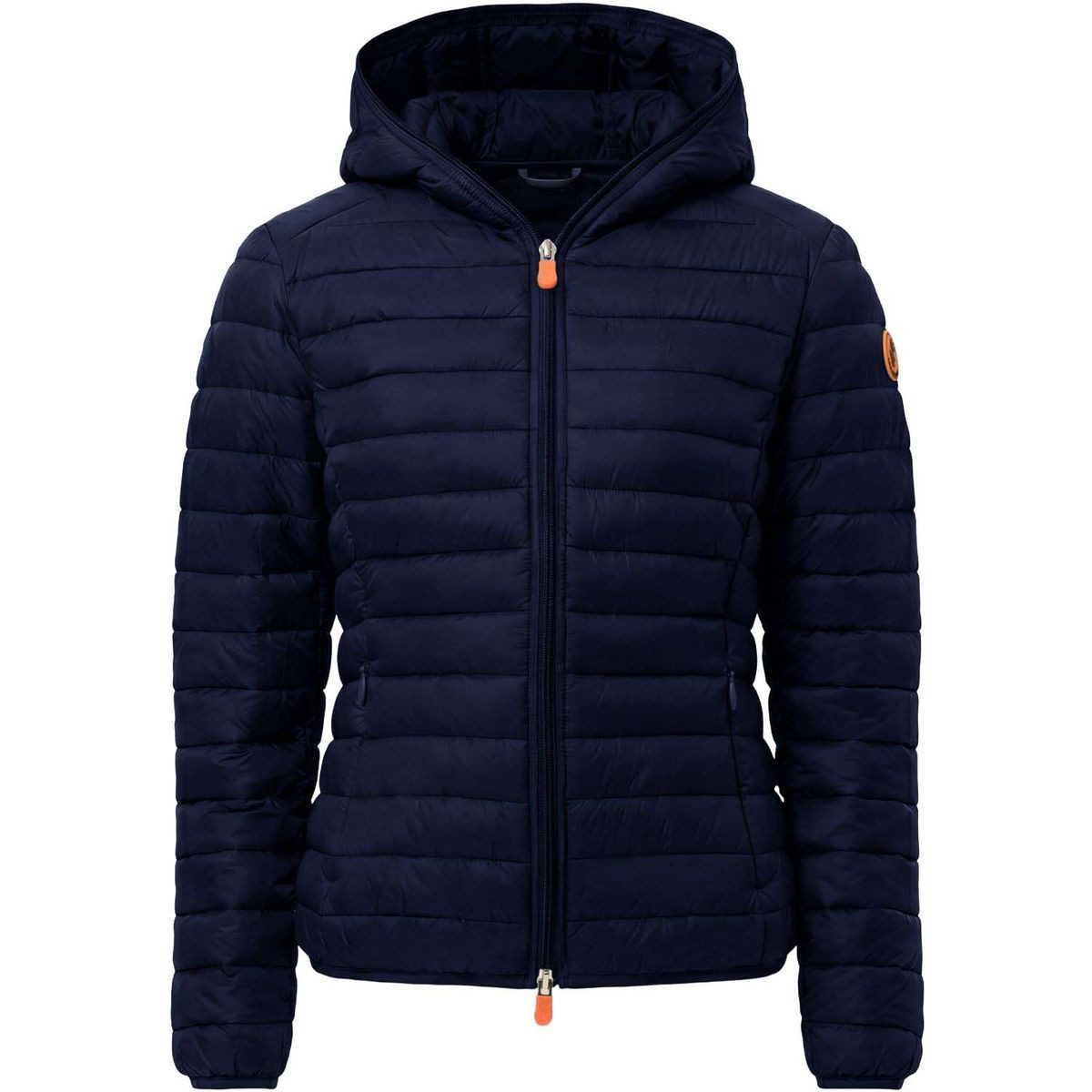SAVE THE DUCK Outdoorjacke Daisy Schmale Damen-Steppjacke mit Kapuze, praktischen Taschen und