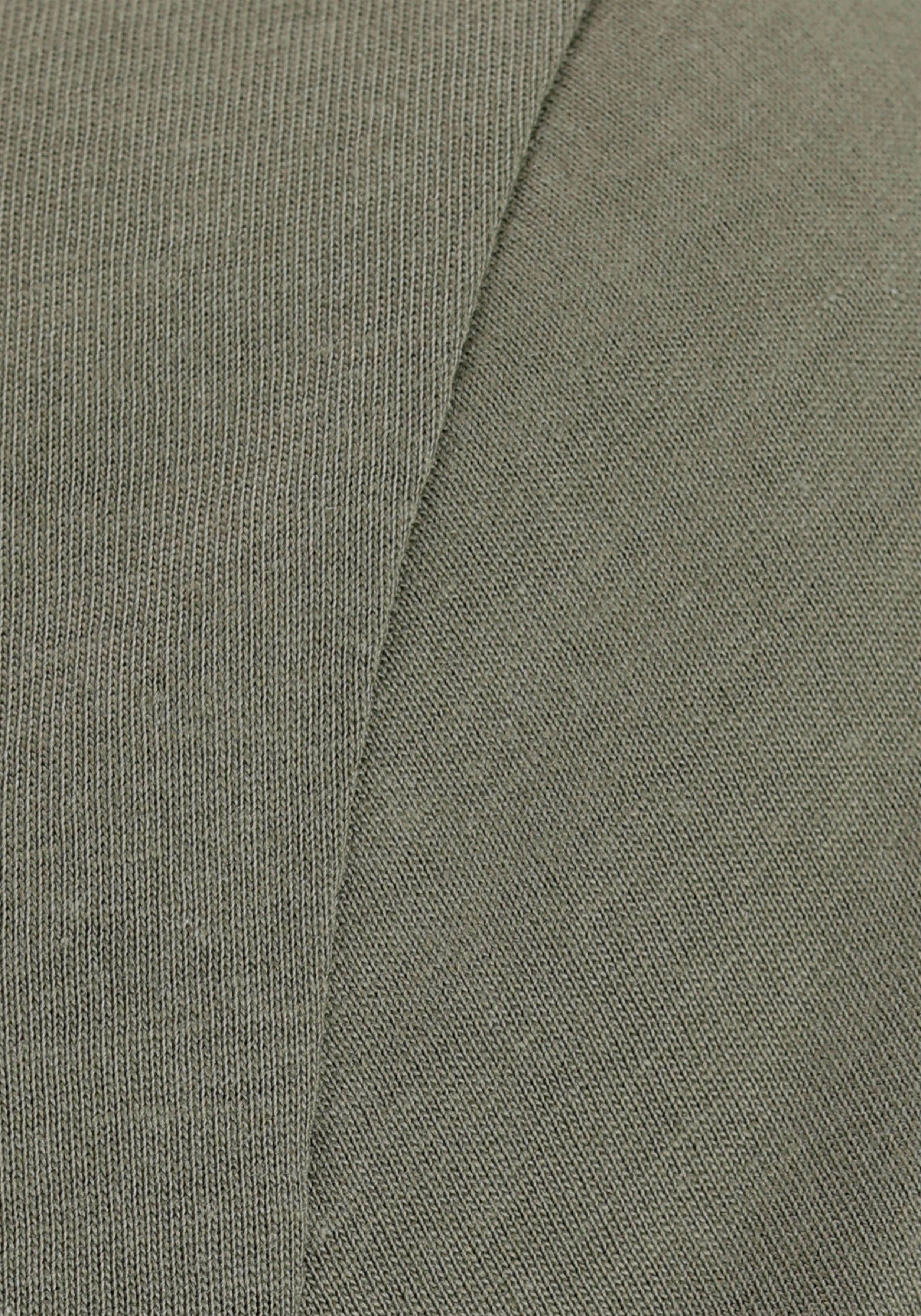 AJC T-Shirt 3-tlg., 3er-Pack) reiner aus Baumwolle weiß, oliv (Set, schwarz,
