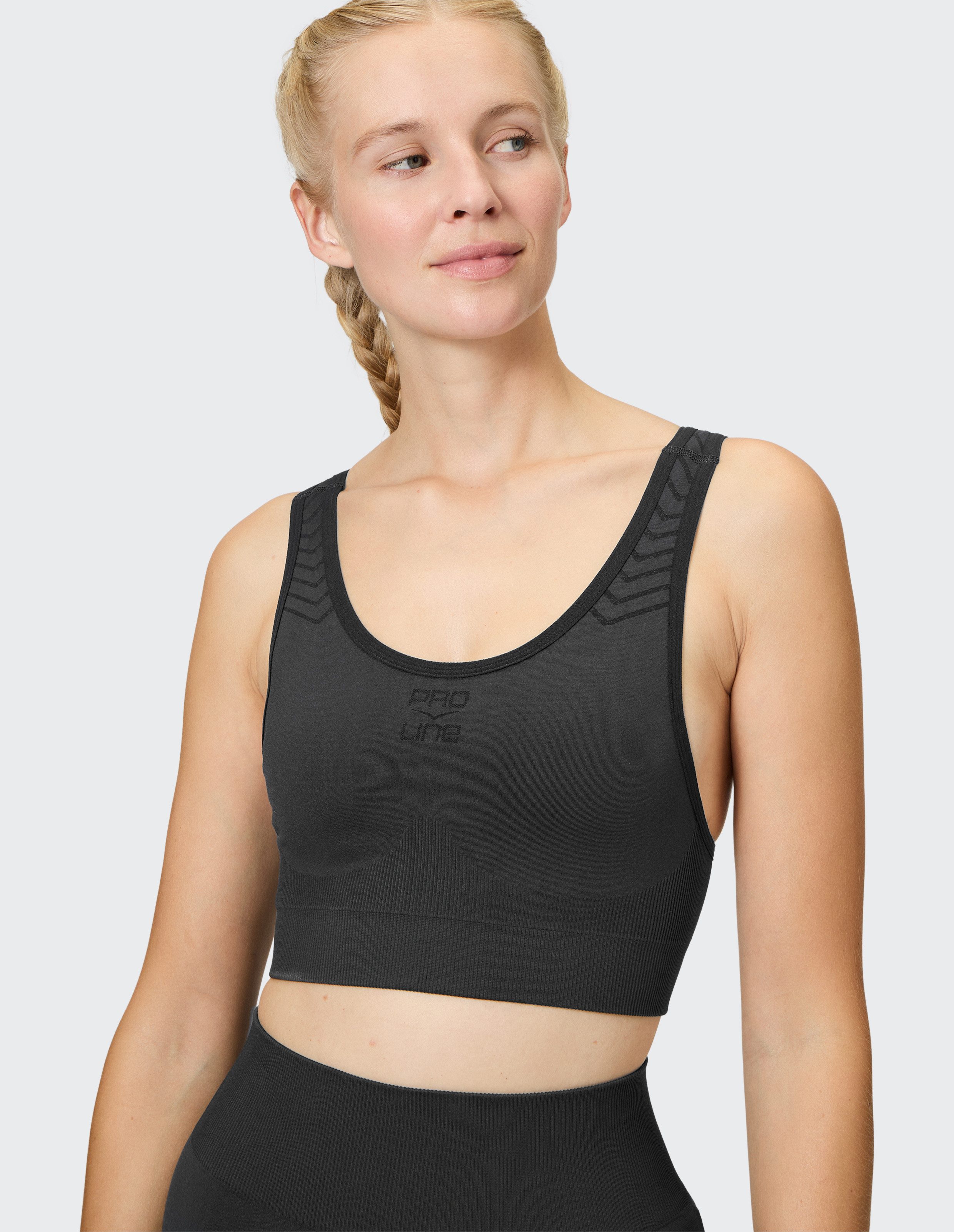 Venice Beach Sporttop BUSTIER MIAMI mit Rundhalsausschnitt, aus Polyamid, Polyester und Elasthan