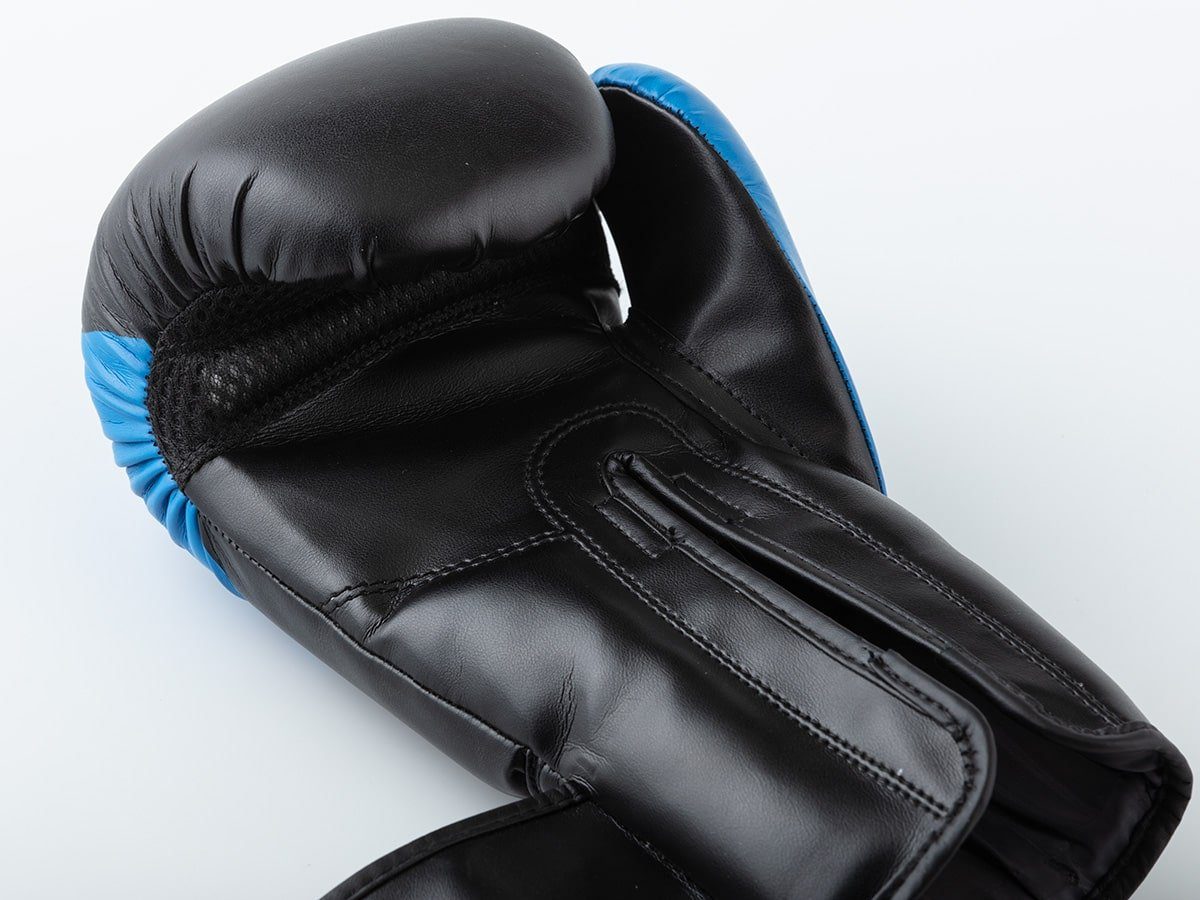 Skandika Boxhandschuhe Blau (mit Tasche), für Robuste Boxing und Frauen Männer Gloves