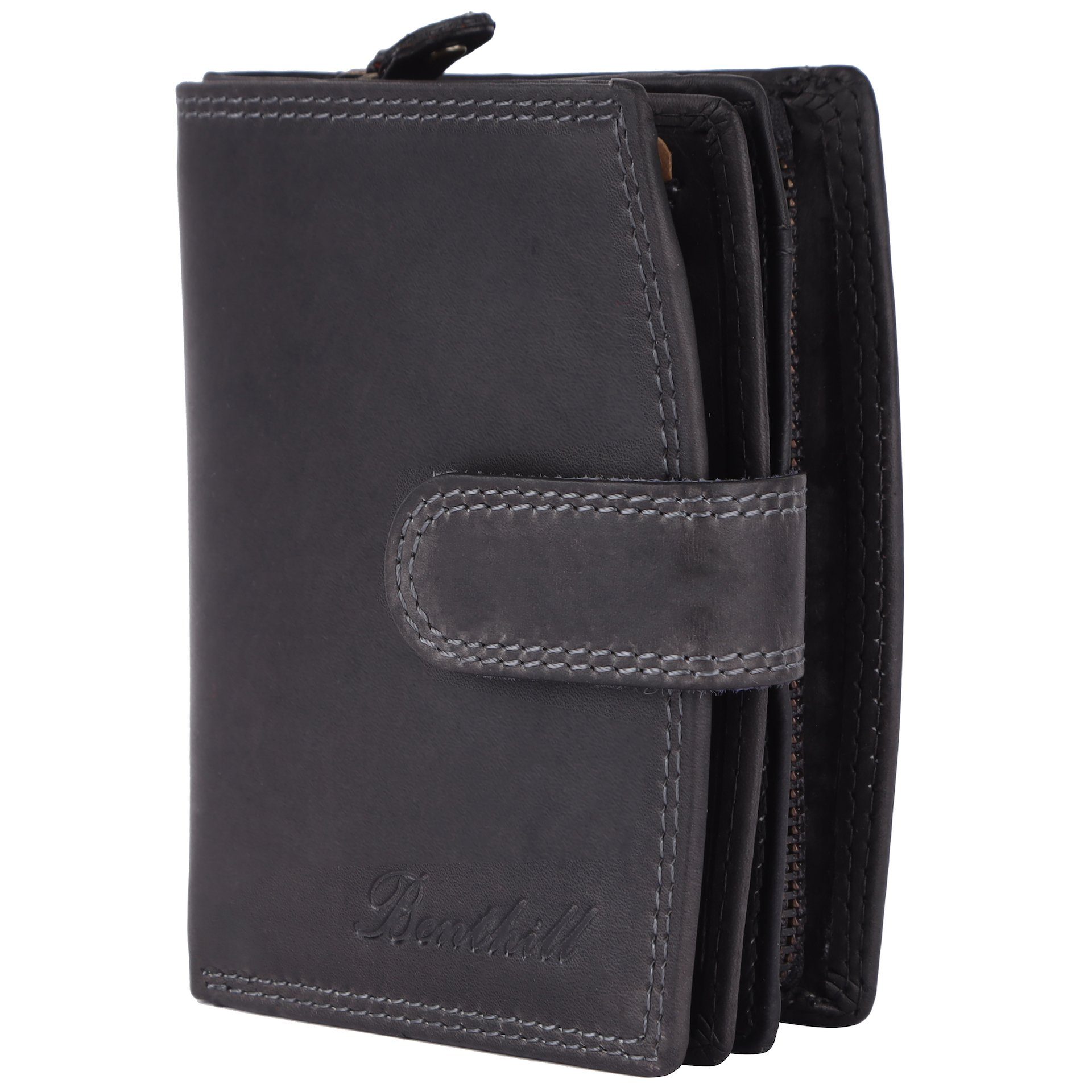 Benthill Geldbörse Damen Echt Leder Geldbeutel RFID Portemonnaie mit vielen günstig online kaufen