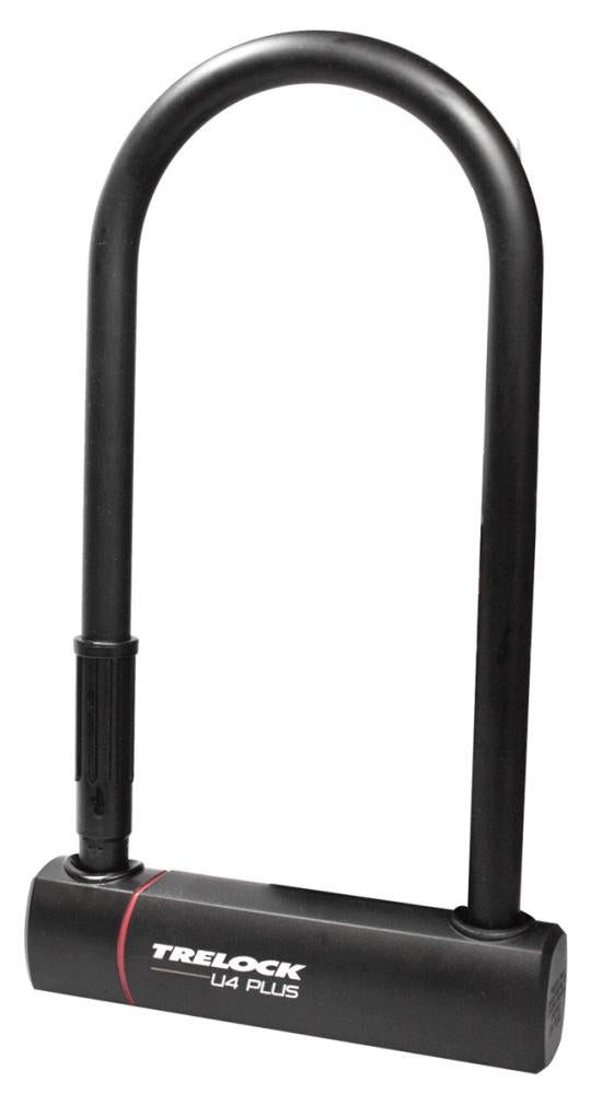 Trelock Bügelschloss Trelock Bügelschloss mit Halter ZB 401 U4 Plus schwarz 108-230 mm D 14