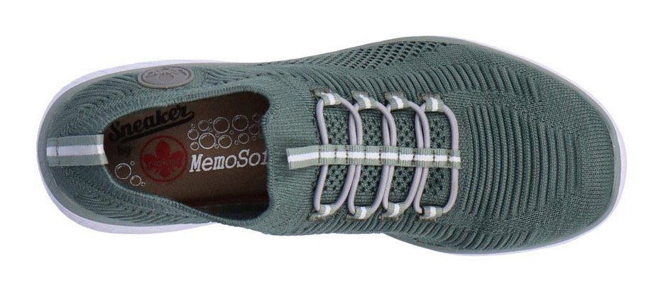Elastik-Einstieg Slip-On mit Rieker Sneaker mint