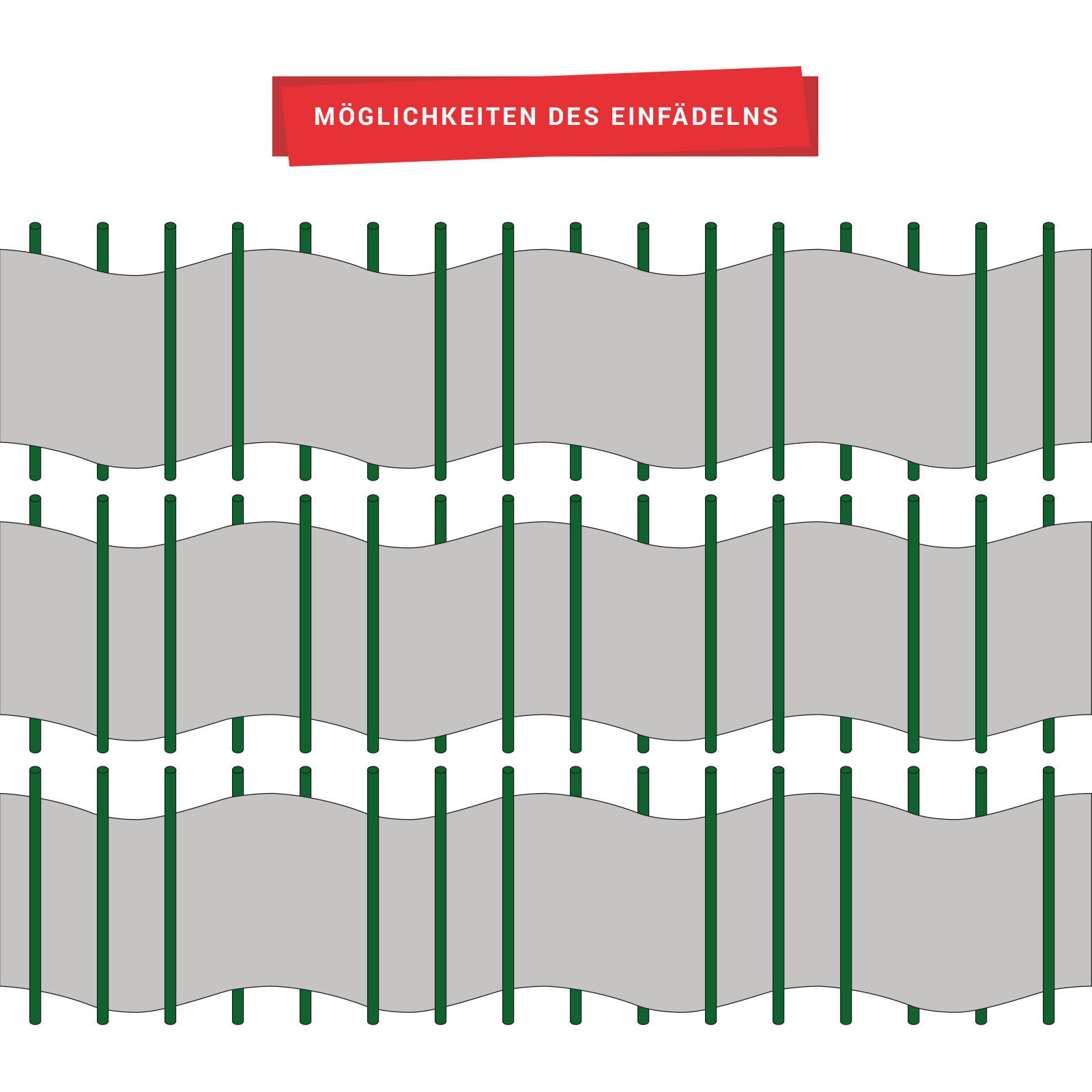 Arvotec Sichtschutzstreifen Sichtschutzstreifen 25 m (Rolle) verschiedene Farben, keine Klemmschienen nötig