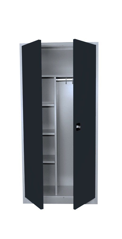 Steelboxx Mehrzweckschrank mit Garderobenteil Spind Kleiderspind günstig online kaufen