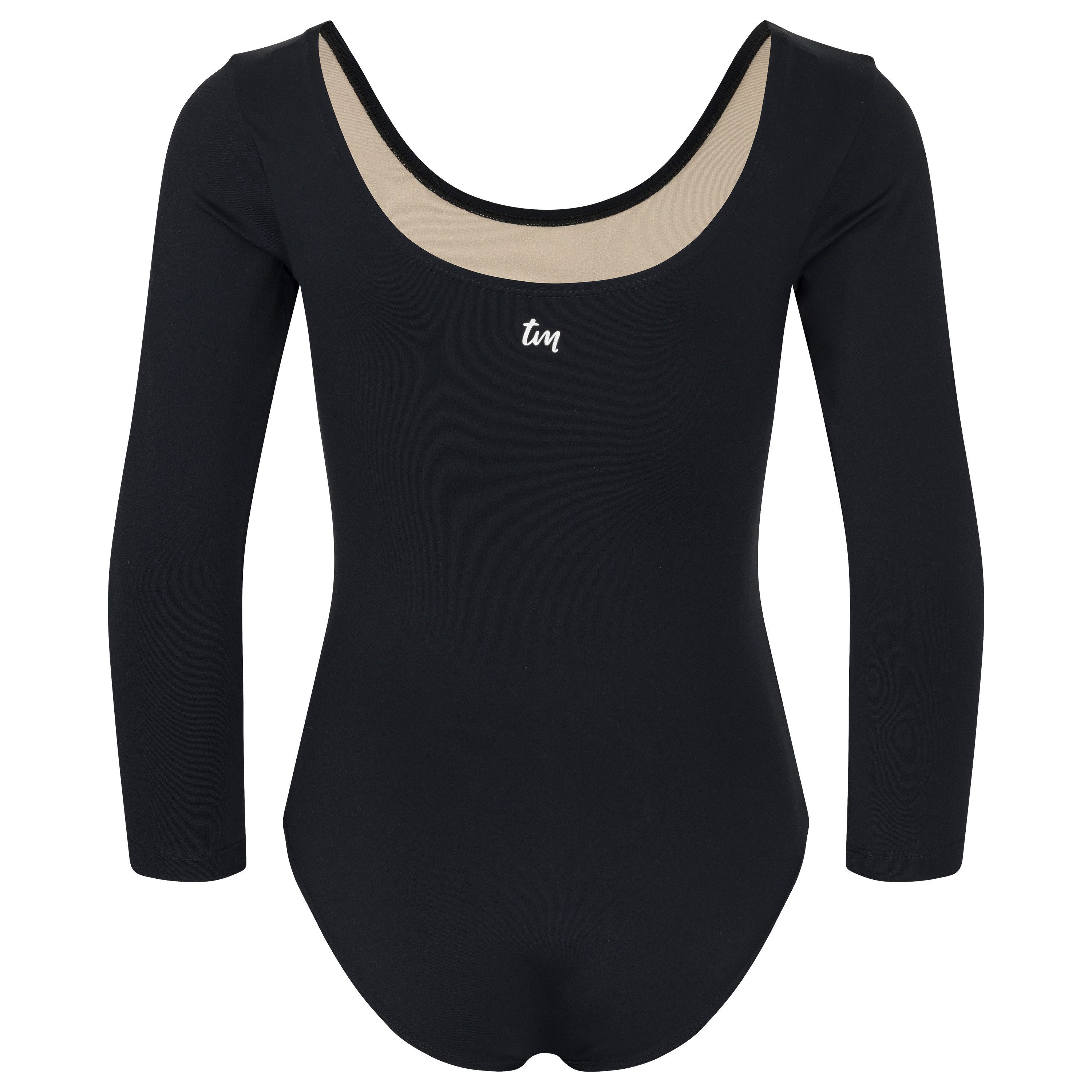 tanzmuster Turnanzug Gitta Mädchen Langarm, Gymnastikanzug mit Glitzersteinen für Kinder