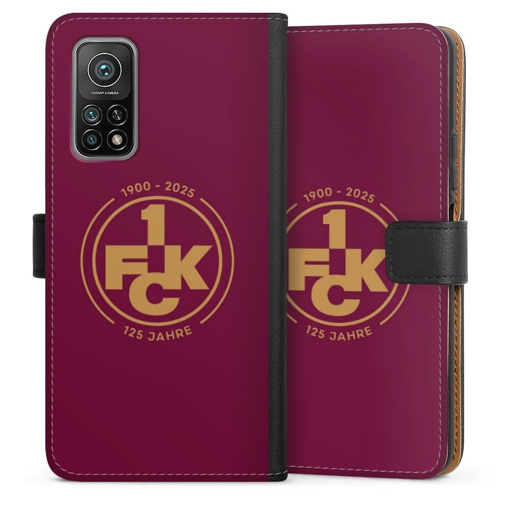 DeinDesign Handyhülle 1. FC Kaiserslautern 1. FCK 125 Jahre 1. FCK 125. Jubiläum, Xiaomi Mi 10T Pro 5G Hülle Flip Case Klapphülle Handytasche Leder