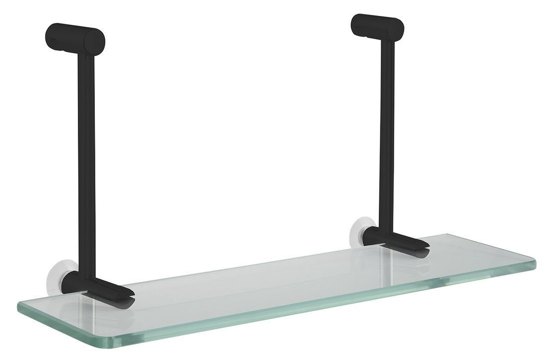 Sapho Ablageregal Glasablage zum Einhängen, für Duschabtrennungen, 400x180x125mm, Sapho-1301-15B
