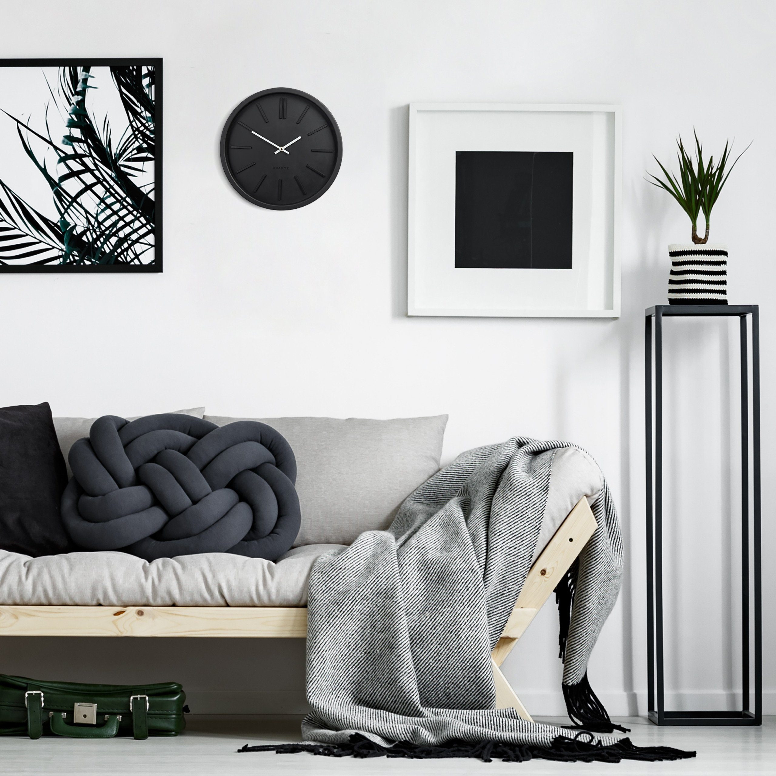 relaxdays Wanduhr mod (Schwarz) günstig online kaufen