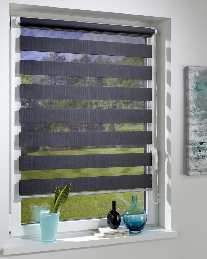 Doppelrollo Duo-Doppelrollo KLEMMFIX, DécoProfi, Lichtschutz, mit Bohren/ohne Bohren, Fenster- oder Wandmontage