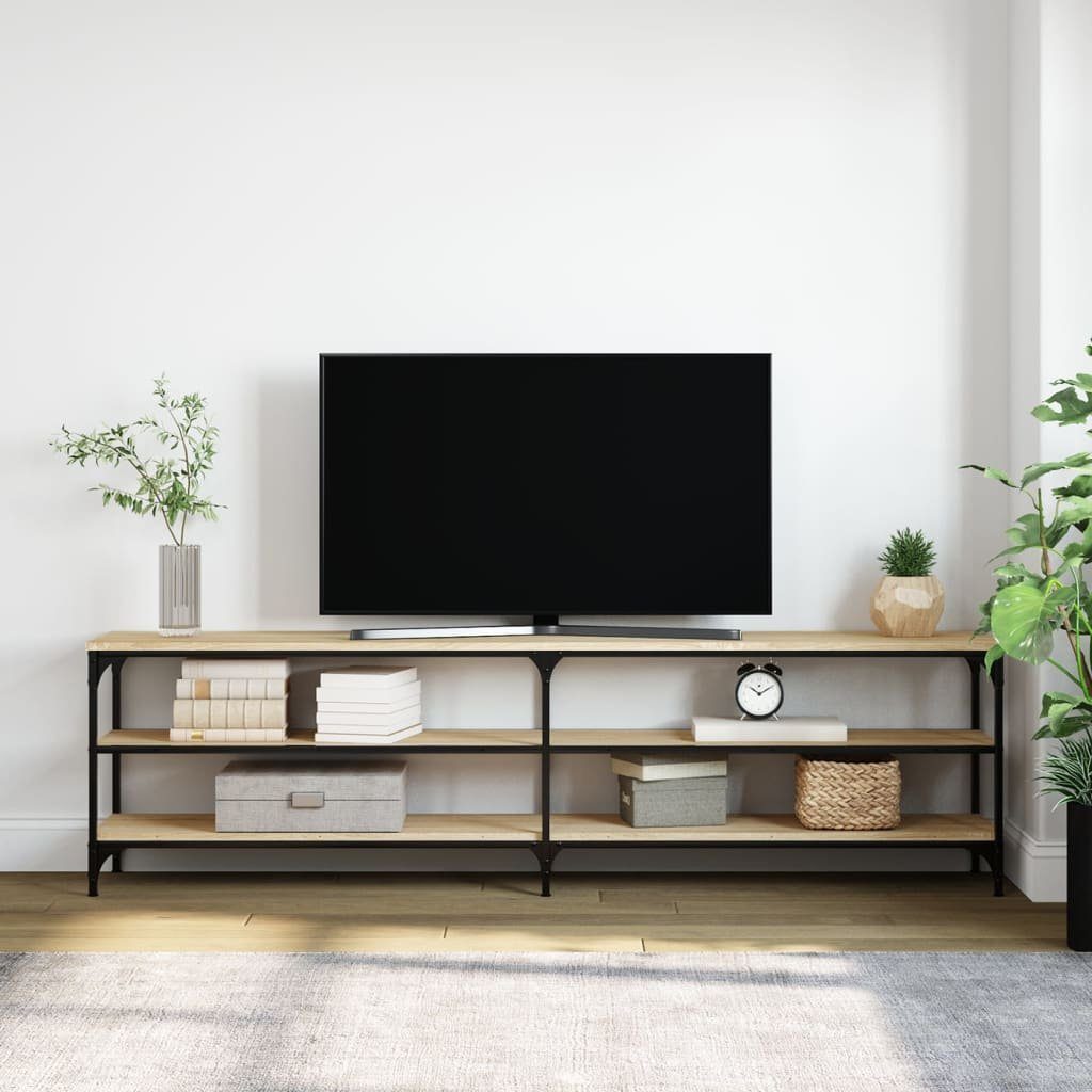 furnicato TV-Schrank Sonoma-Eiche 180x30x50 und Metall Holzwerkstoff cm