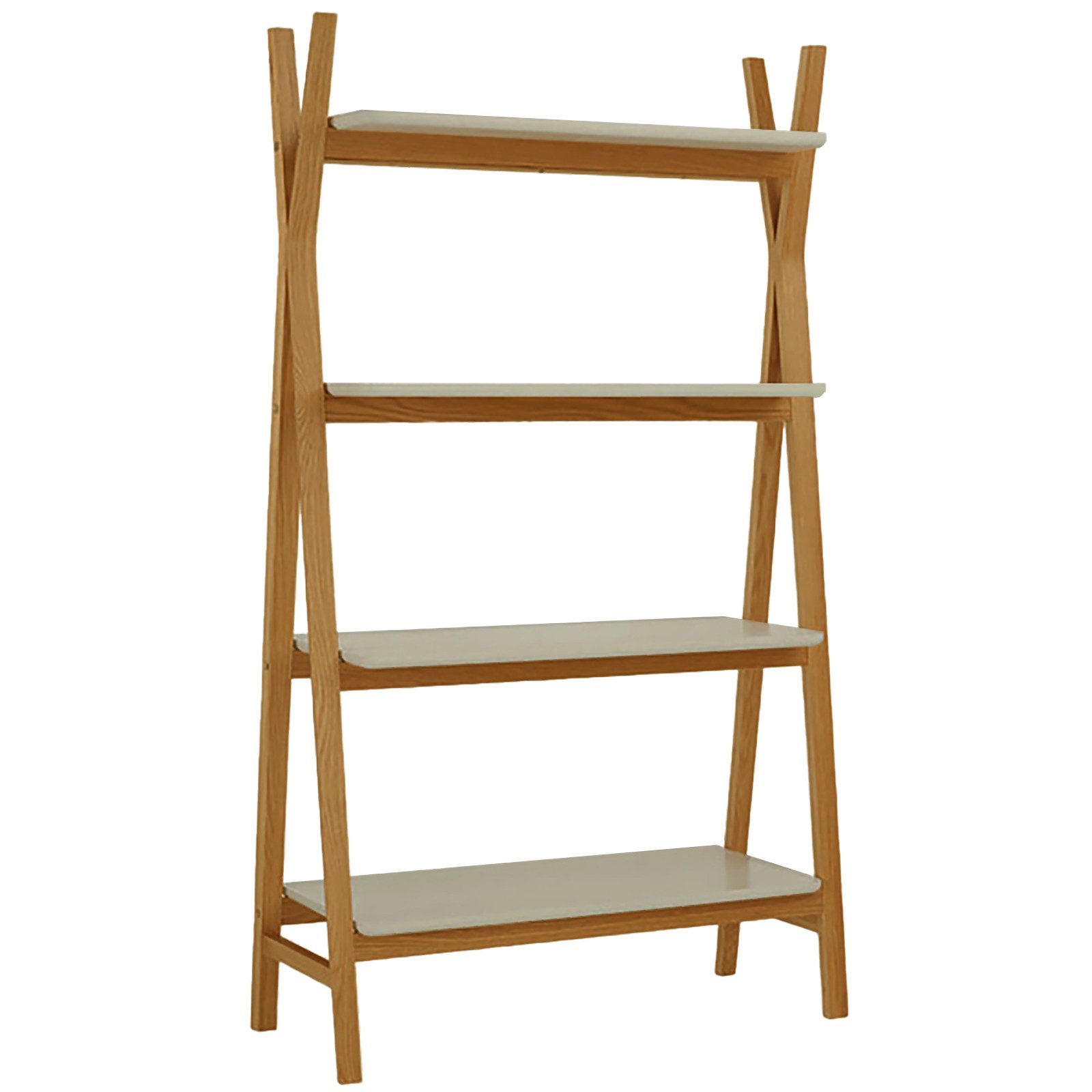 loft24 Leiterregal Annette, Standregal, Bücherregal im Skandinavischen Design, 179 cm hoch