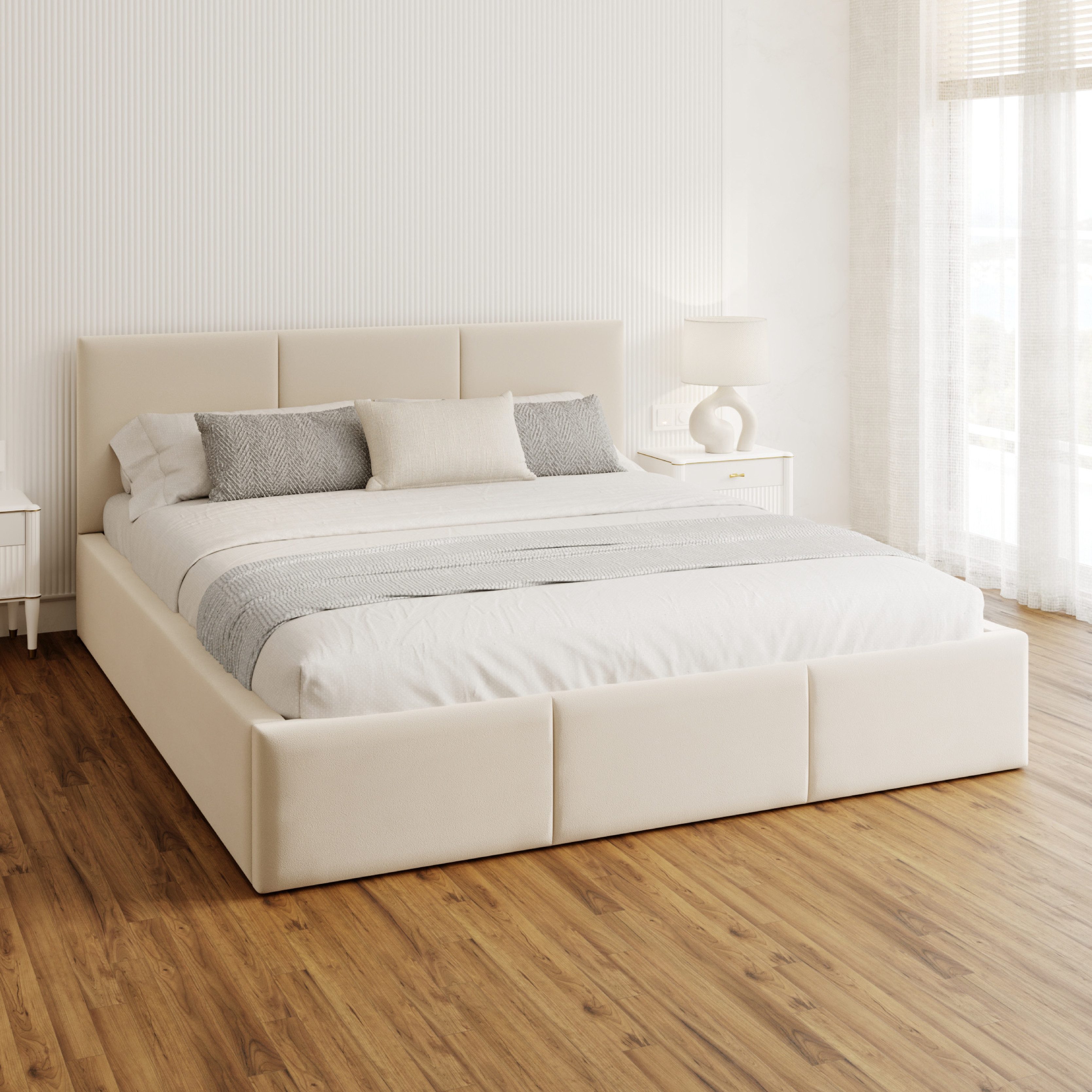 FDM Polsterbett AMBER modern mit Bettkasten MADE IN EU - mit hochwertigem P günstig online kaufen