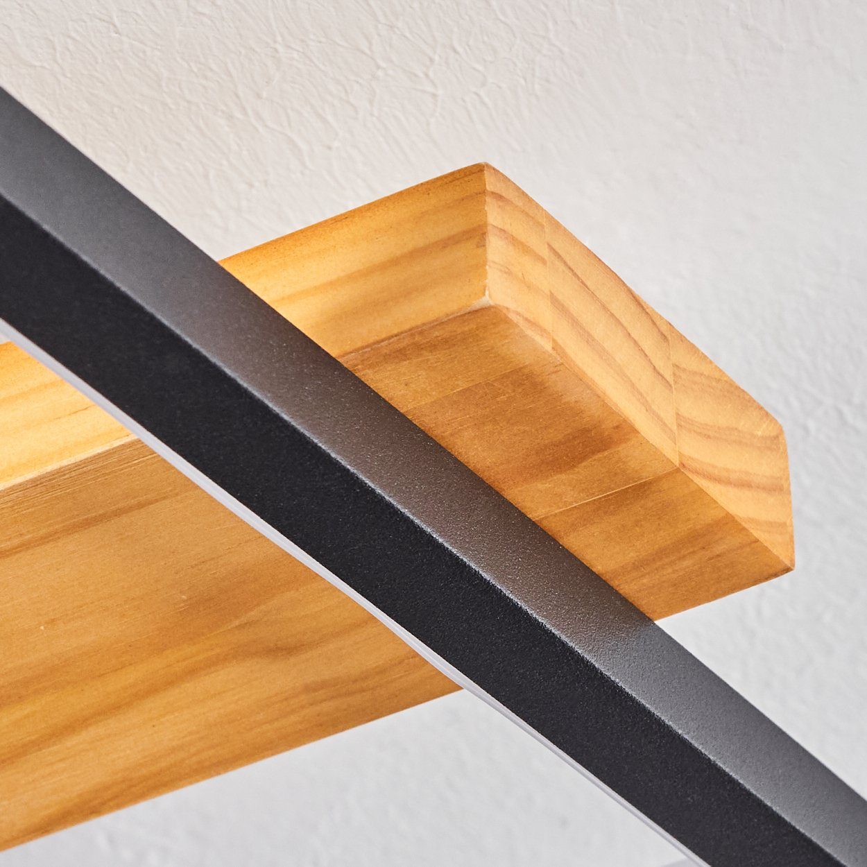 hofstein Deckenleuchte »Palermo« moderne Deckenlampe aus Metall/Holz