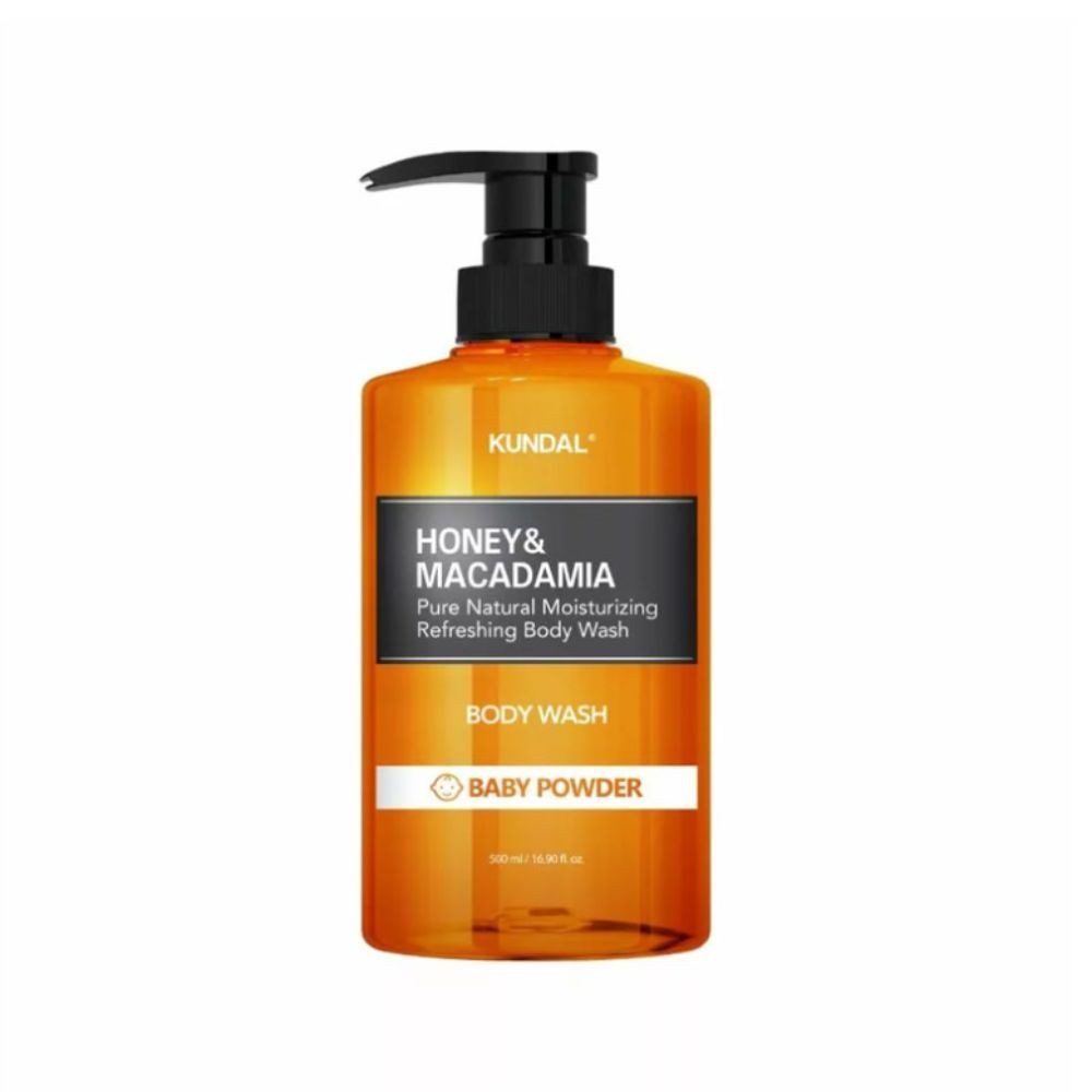 KUNDAL Körperpflegemittel KUNDAL, Honey & Macadamia Pure Body Wash, Baby Powder - 500ml