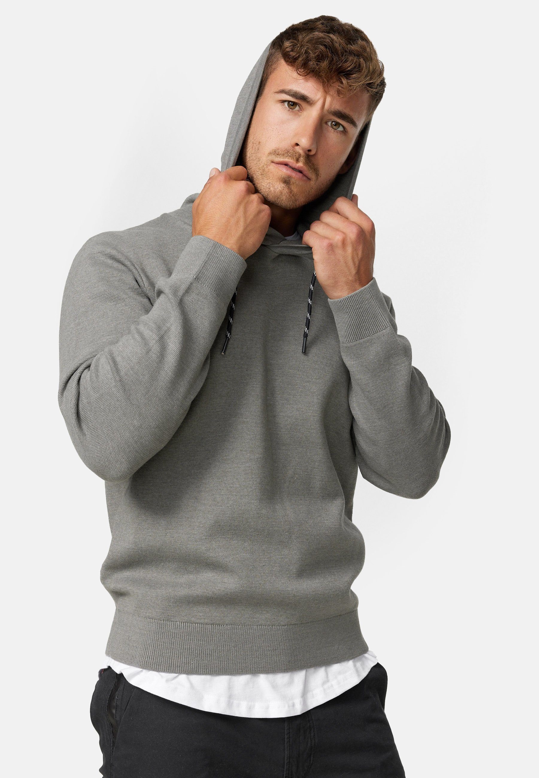 Indicode Hoodie Herren Longview Sweatshirt Kapuze Herrenhoodie günstig online kaufen
