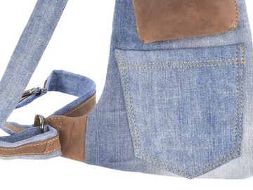 Greenburry Tagesrucksack Vintage Jeans, Bodybag, Rucksack, DayPack, BackPack, Jeans Leder Handy Umhängetasche