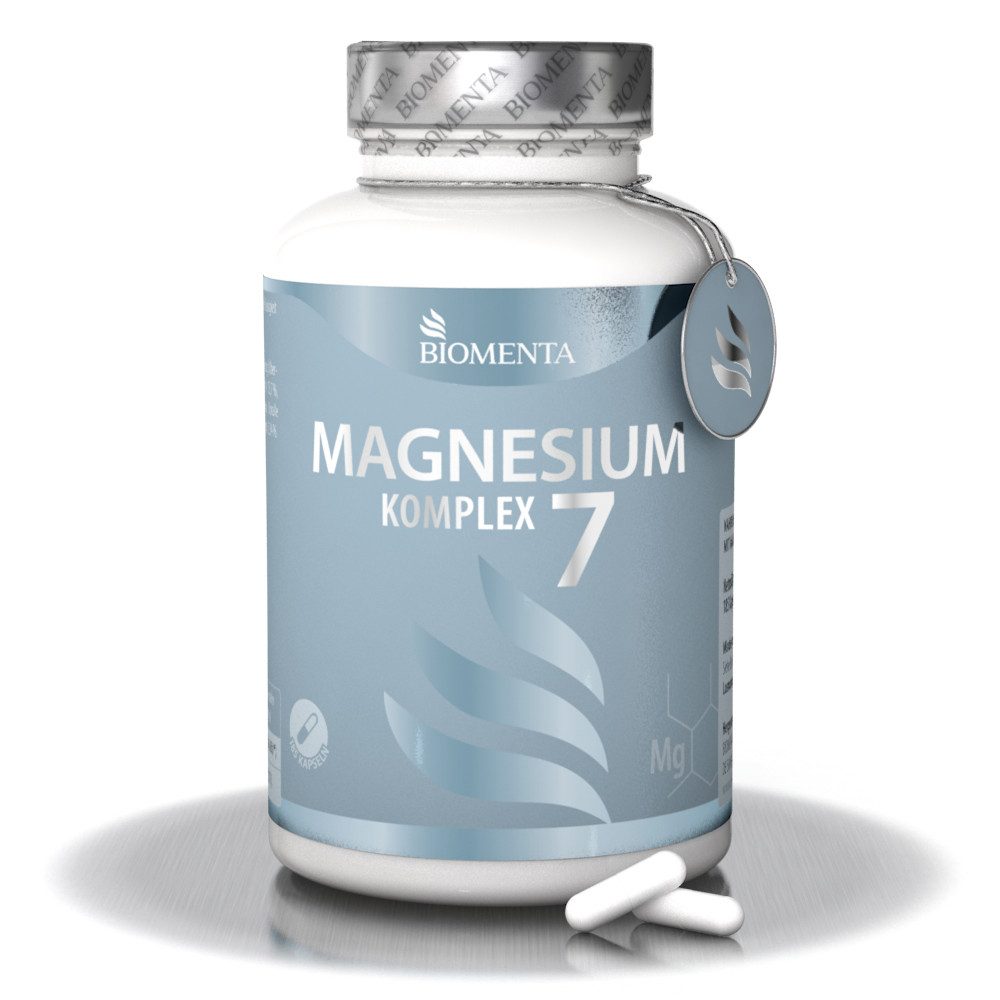 BIOMENTA Magnesium 7 Komplex - 7 Magnesiumquellen - 185 Kapseln hochdosiert Kapseln, 185 St., 164.4 g