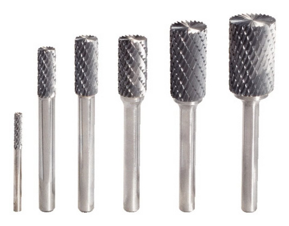 KS Tools Frässtift, HM Zylinder Form A mit Stirnverzahnung, 3 mm