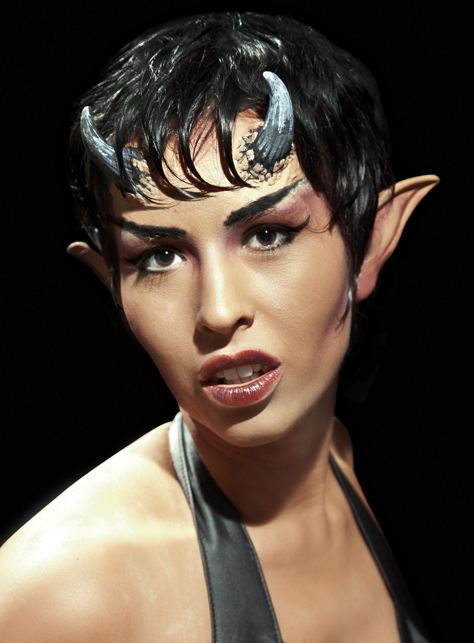 Maskworld Kostüm Dämon Latexohren, Handgefertigte Special Effects Latexohren für Dämonen oder Elfen