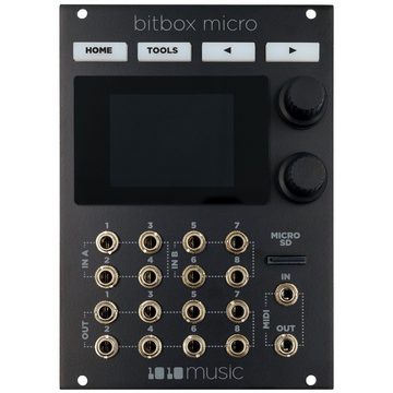 1010 Music Synthesizer, Bitbox Micro Black Edition - Sampler Modular Synthesizer