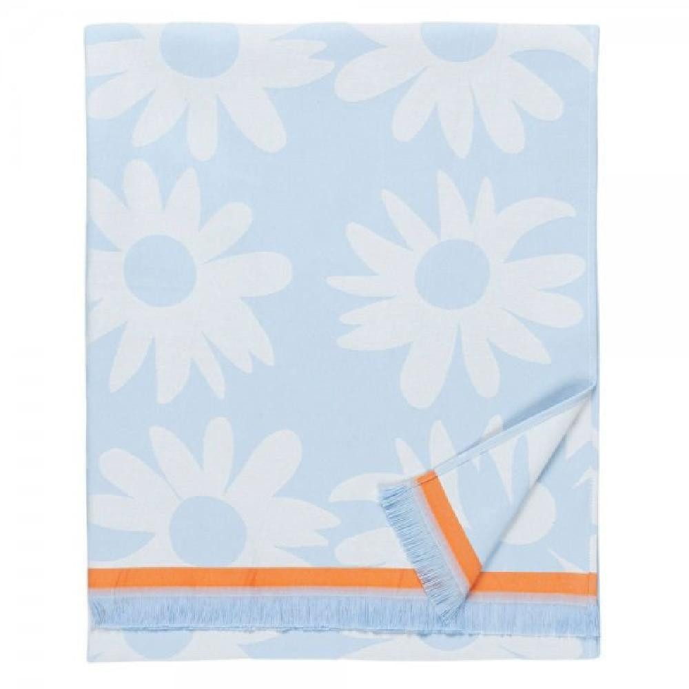 Marimekko Банные полотенца Badetuch Rakastaa ei Rakasta Hellblau Weiß Orange (100x180cm)
