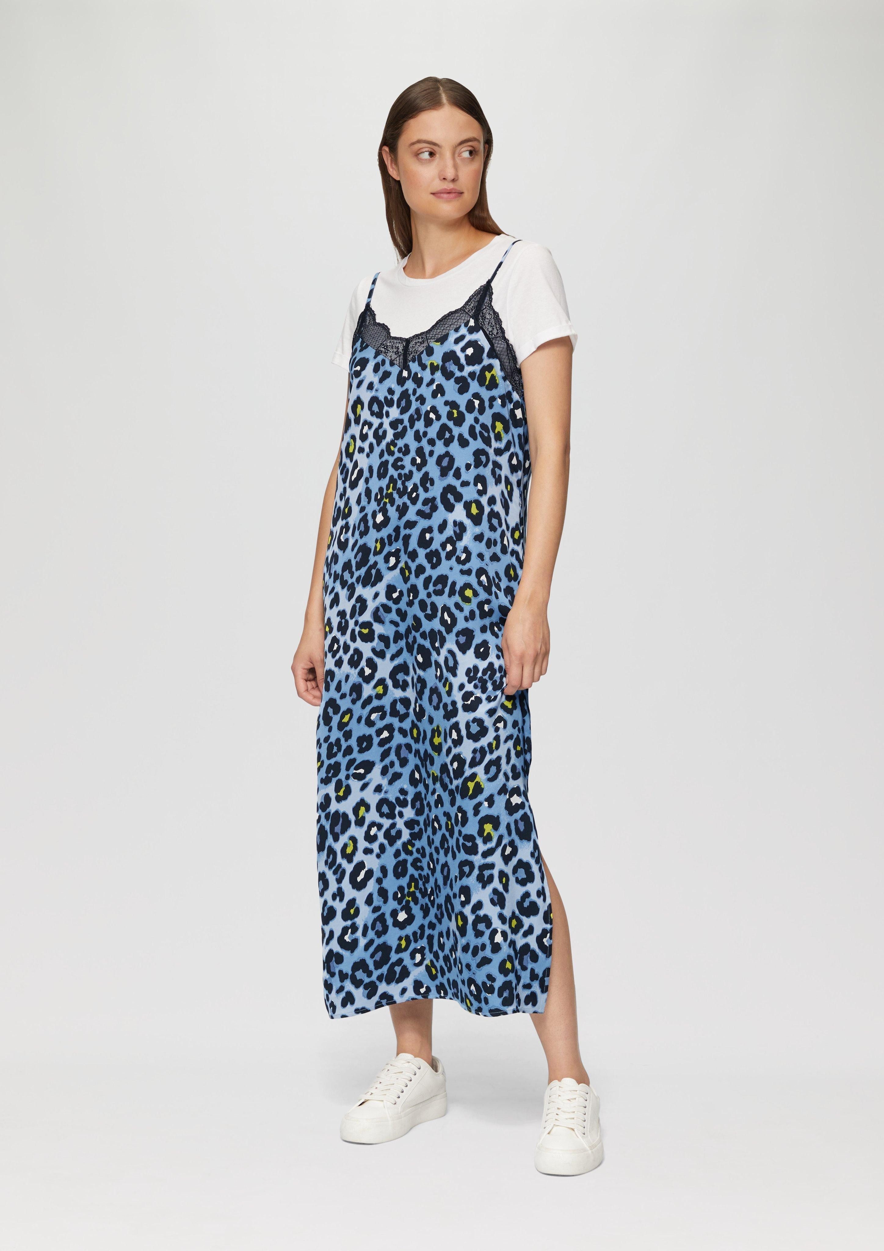s.Oliver Maxikleid Spaghettiträger-Kleid aus Satin mit günstig online kaufen