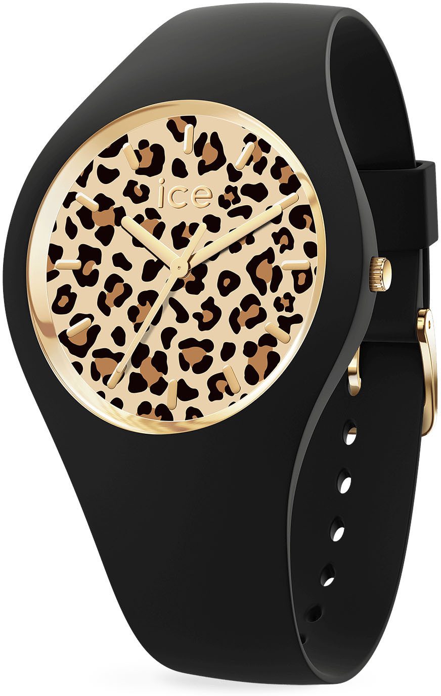 ice-watch Quarzuhr ICE leopard - Small - 3H 021728, Armbanduhr, Damenuhr, Silikonarmband, Wasserdicht bis 10 bar, analog