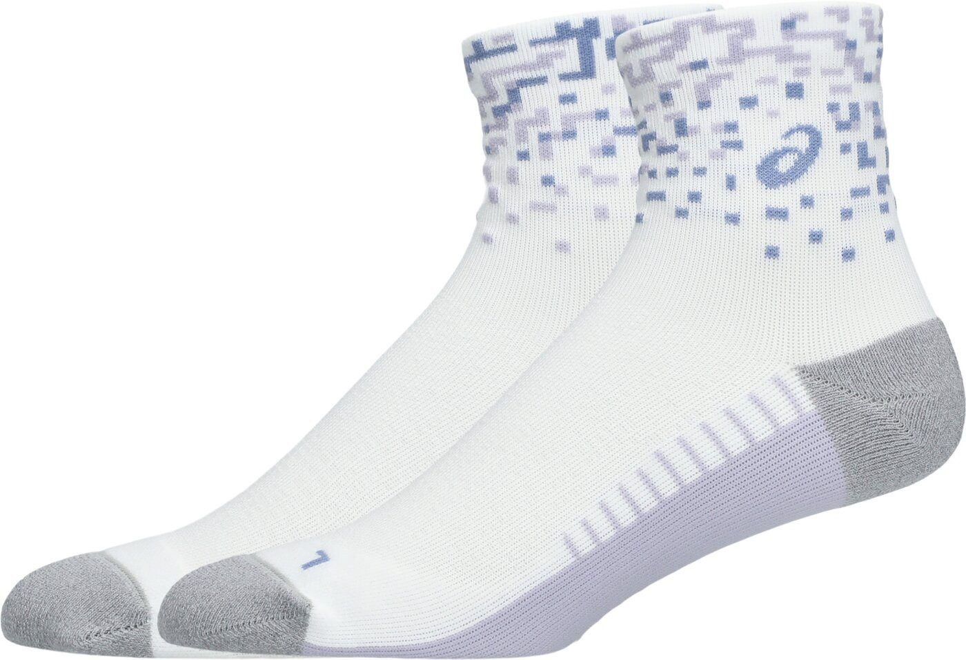 Asics Laufsocken PERFORMANCE RUN SOCK QUARTER BRILLIANT WHITE/LILAC HINT/BLUEBELL