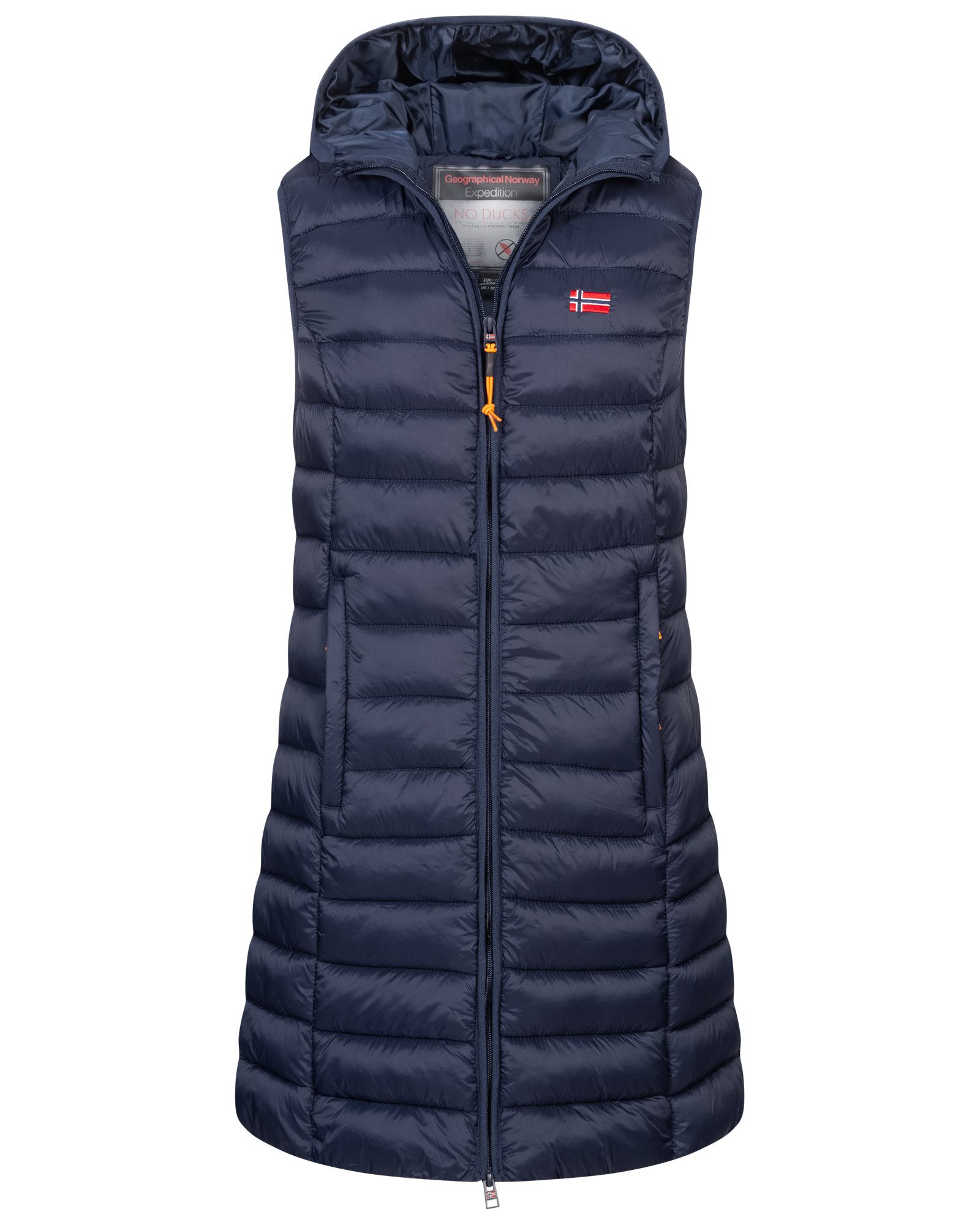 Geographical Norway Steppweste Damen Stepp weste Kapuze Übergangs Herbst Wi günstig online kaufen