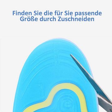 COOL-i ® Einlegesohlen, Gelsohlen für Arbeitsschuhe & Wanderschuhe: Sport Gel Einlegesohlen