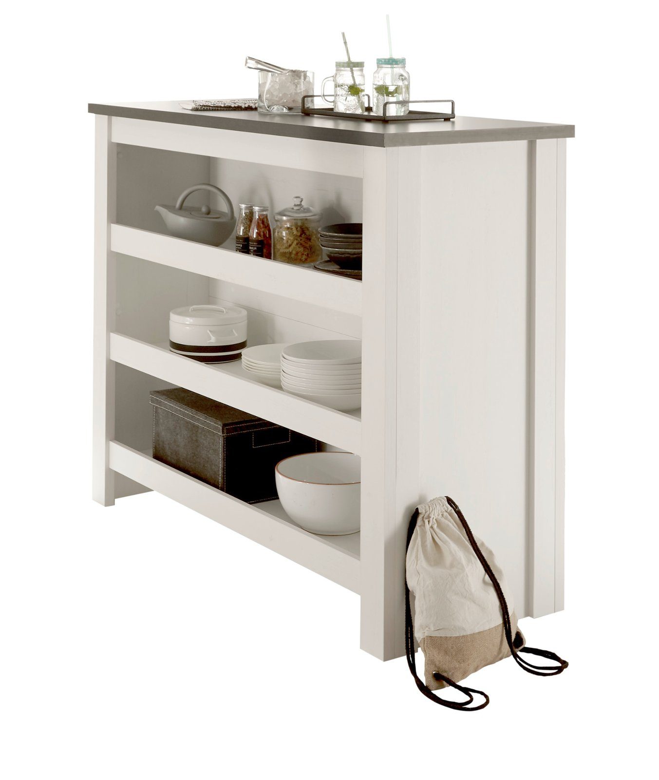 Furn.Design Barschrank Stove (Theke in weiß günstig online kaufen