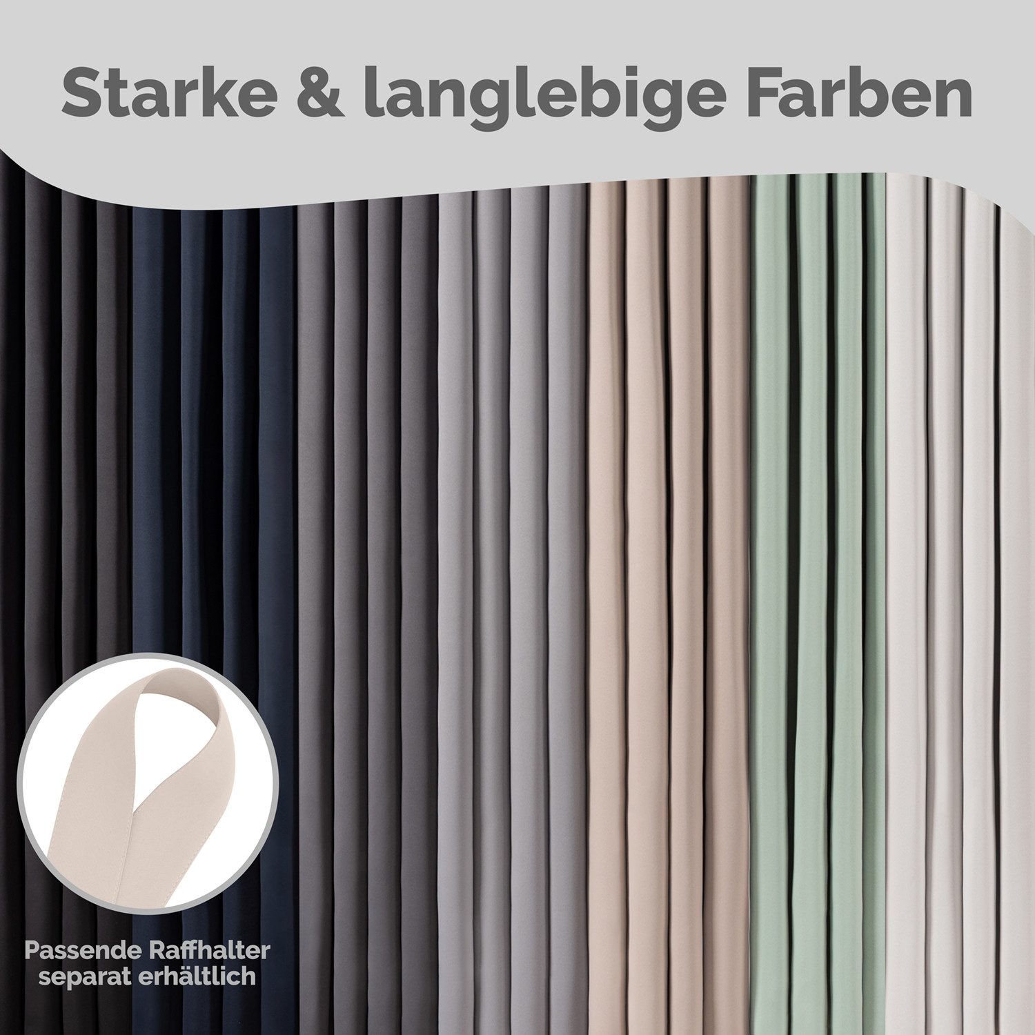 Blumtal Verdunkelungsvorhang 2er-Set Gardinen Wärmeisolierend Blickdicht (2 St), Ösen, verdunkelnd, mit Ösen – Bild 4 von 5