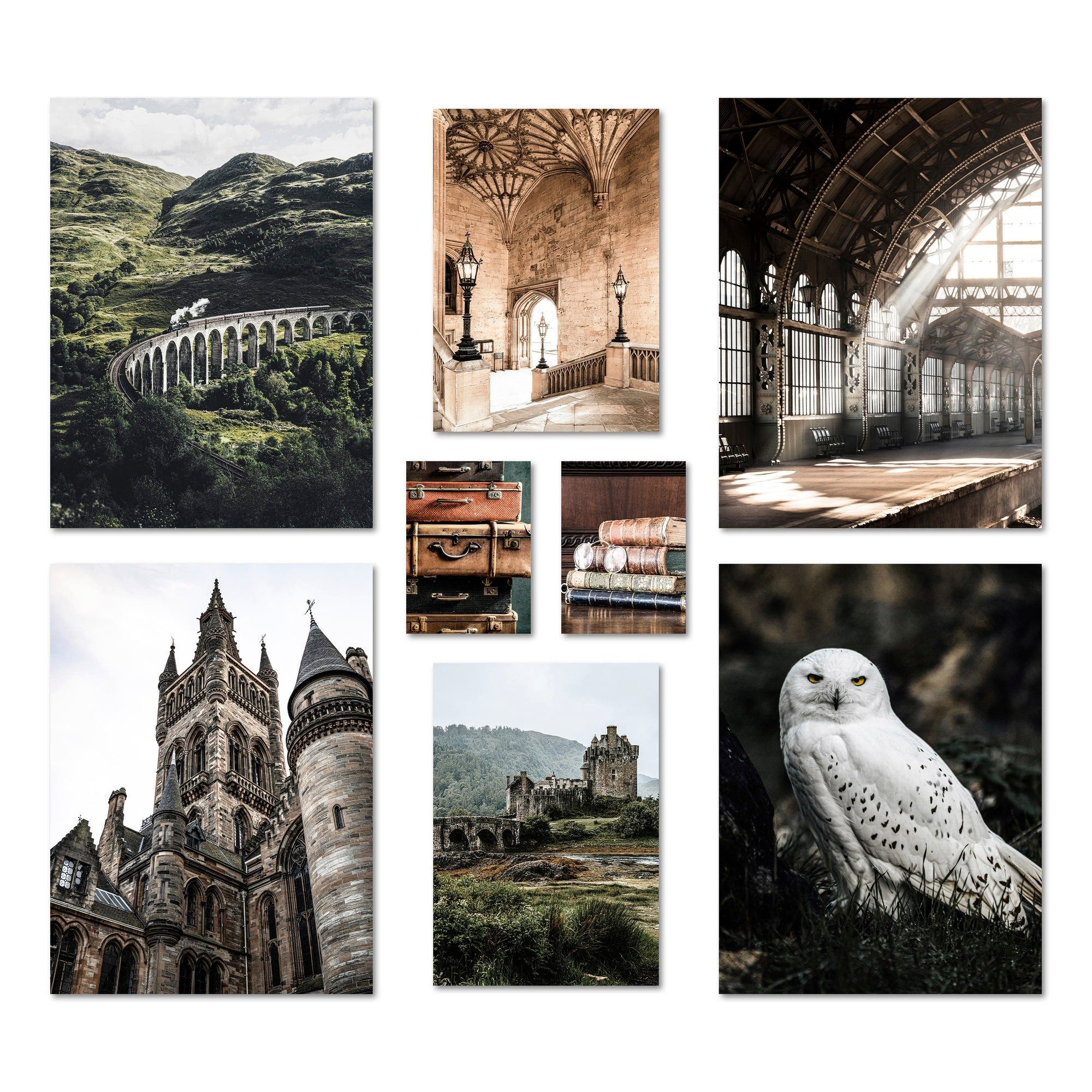 ARTFAVES Bilder-Collage Poster Set - POTTERHEAD - Deko Wandbilder film, grü günstig online kaufen