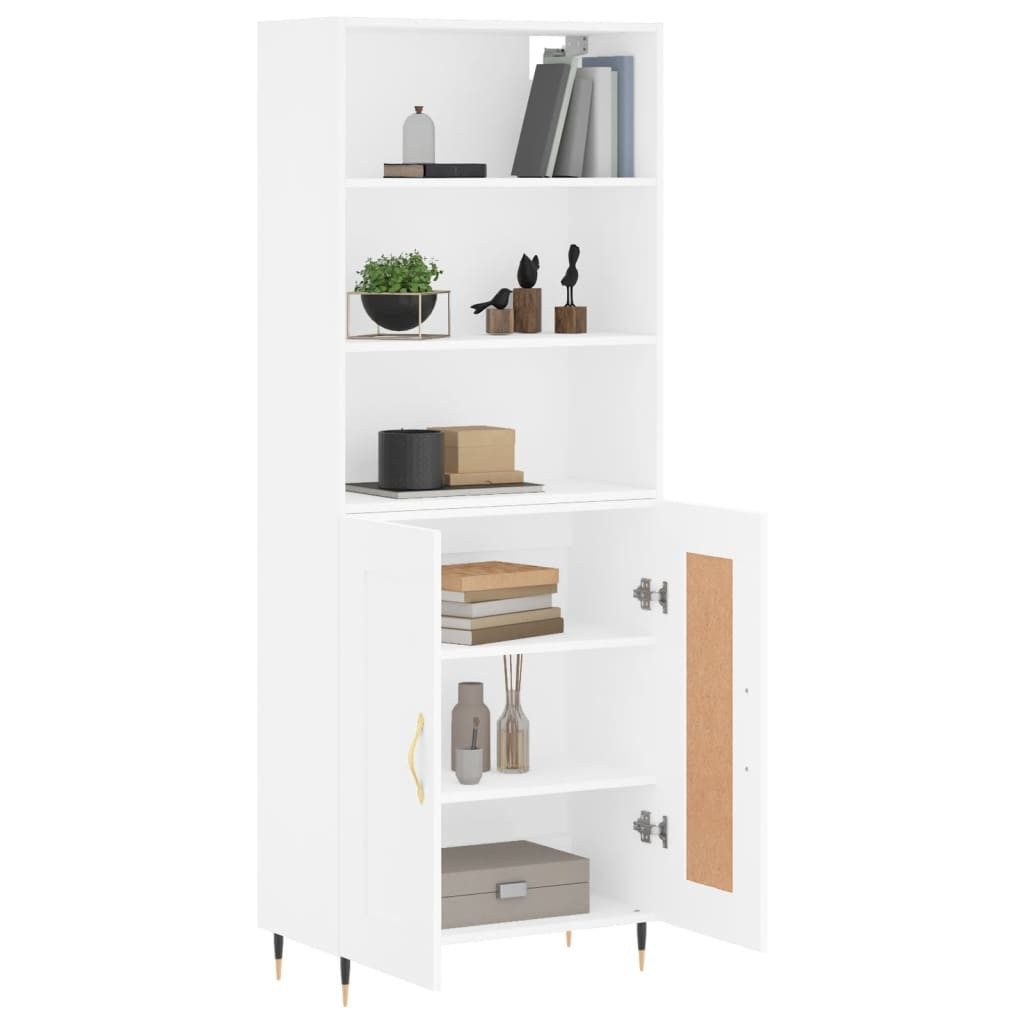 vidaXL Highboard Highboard Weiß 69,5x34x180 cm günstig online kaufen