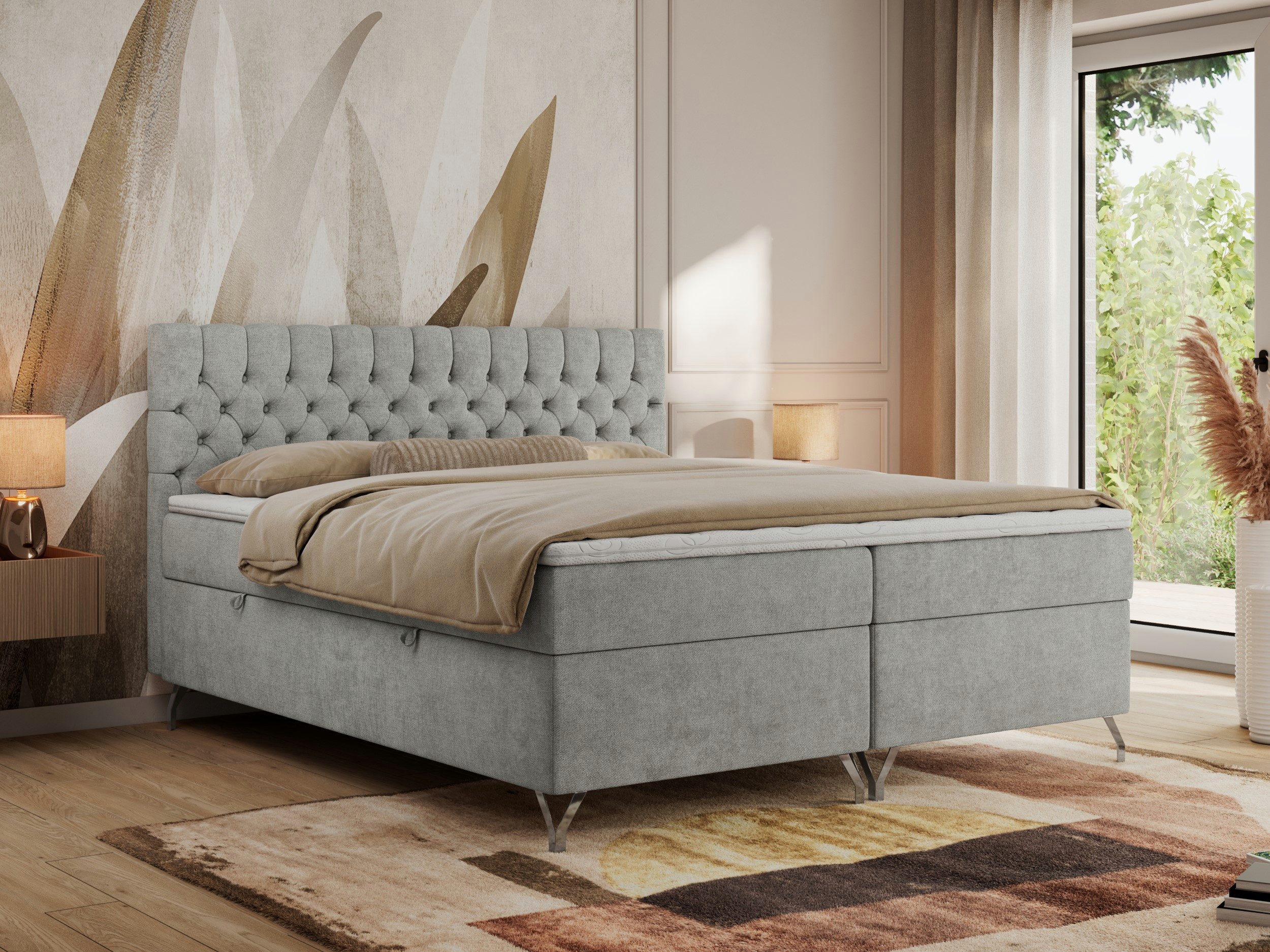 MKS MÖBEL Boxspringbett GRIMALDI (Set, Packung, günstig online kaufen