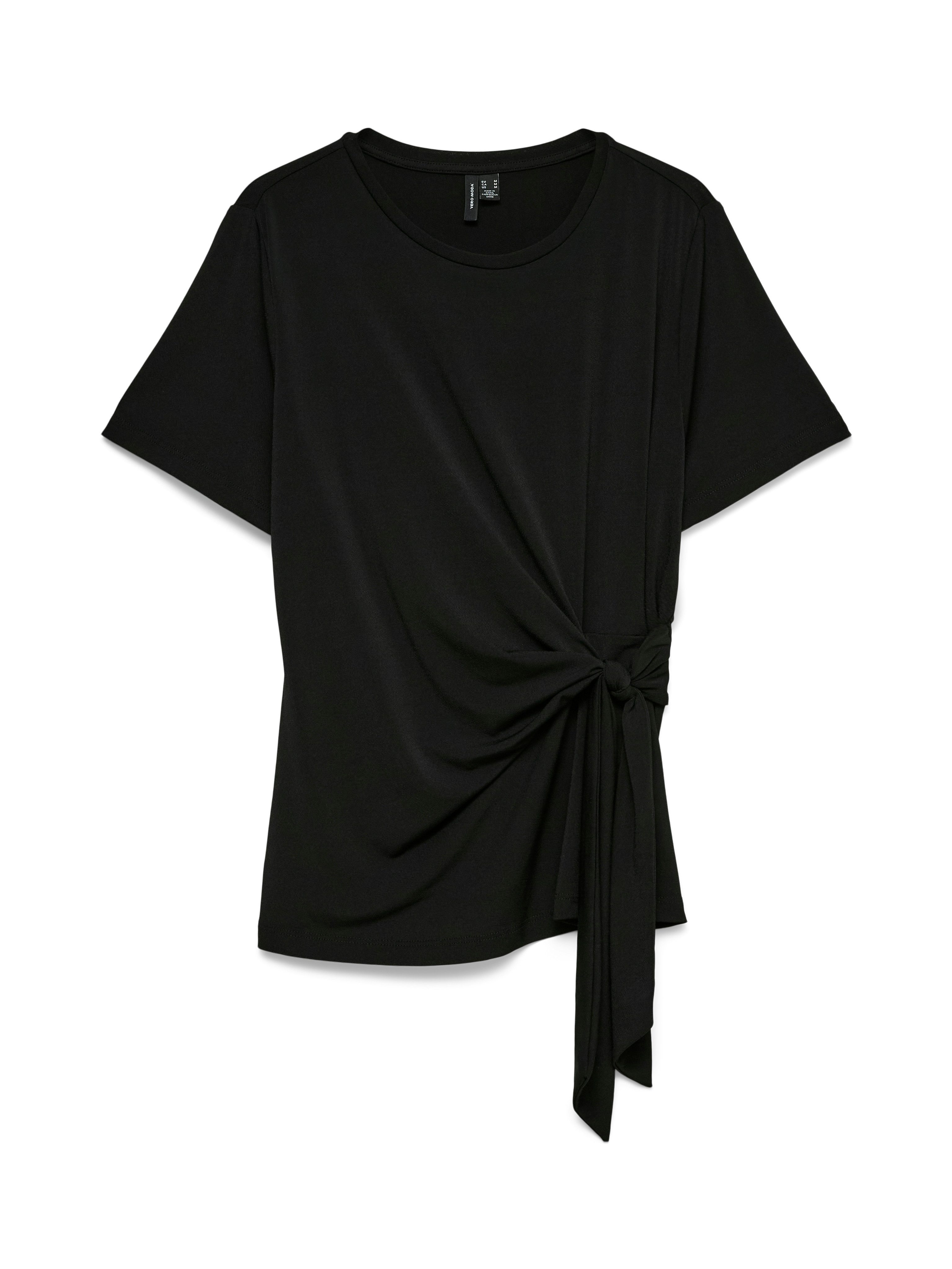 Vero Moda Kurzarmshirt VMJILL SS TOP JRS NOOS Materialmix, regular fit