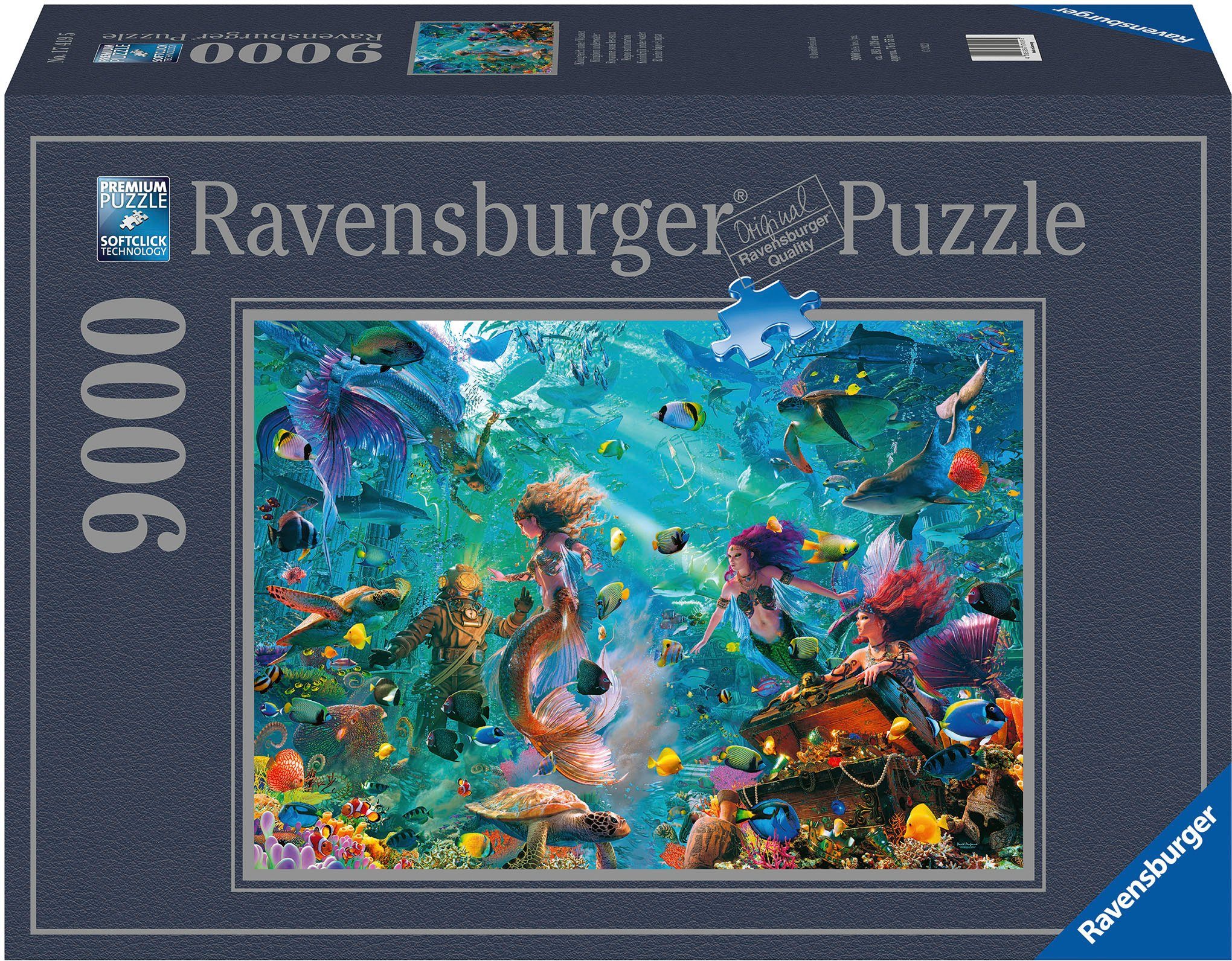 Ravensburger Пазлы Königreich unter Wasser, 9000 Пазлыteile, Made in Germany